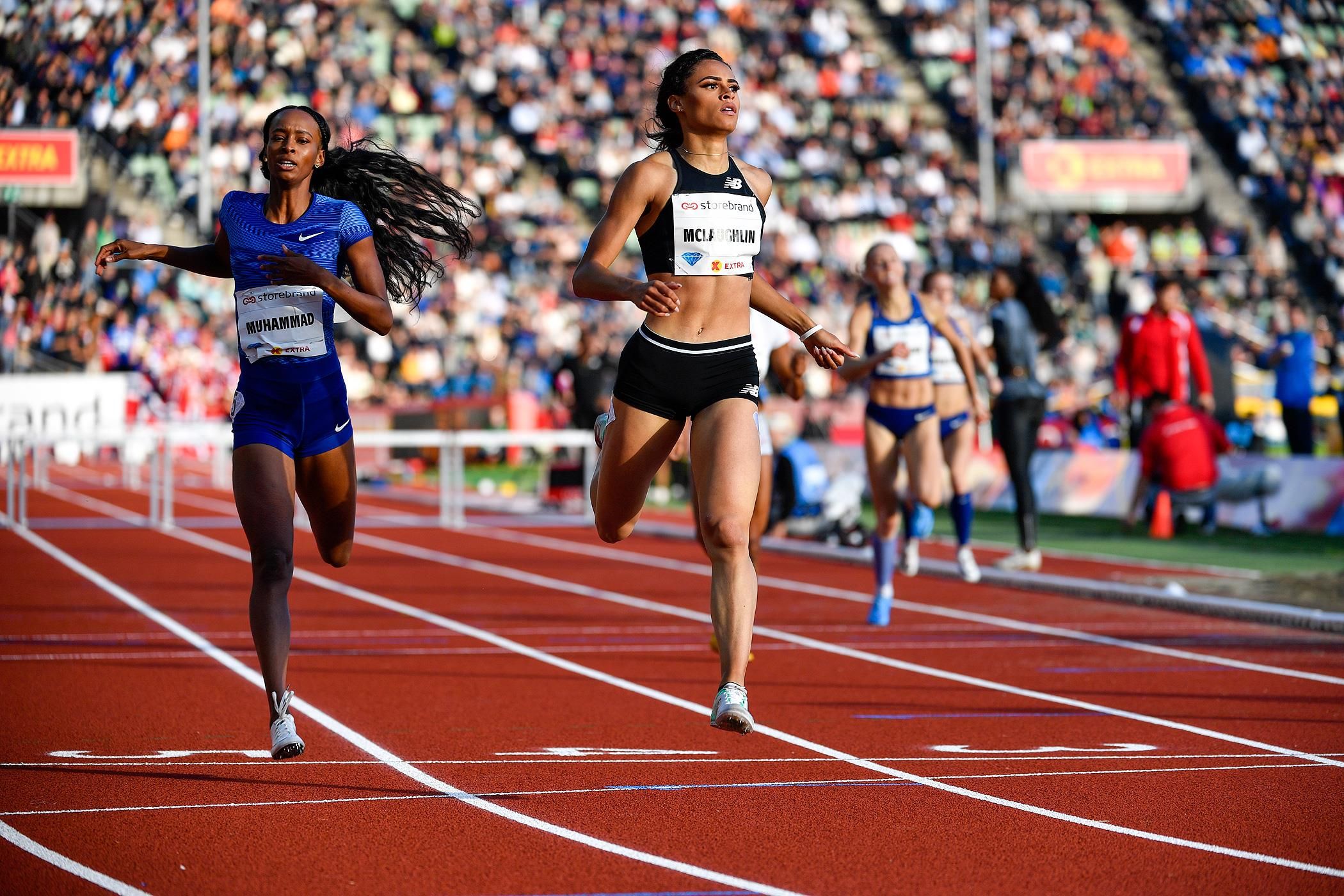 Sydney McLaughlin at the Diamond League meeting in Oslo