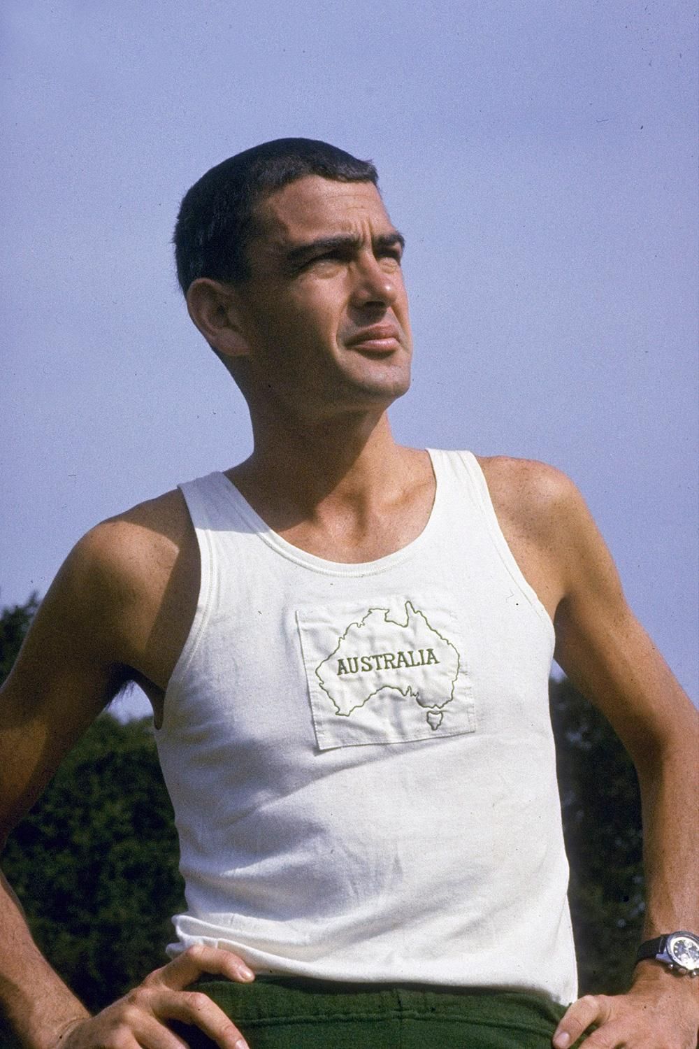 Australian distance runner Ron Clarke