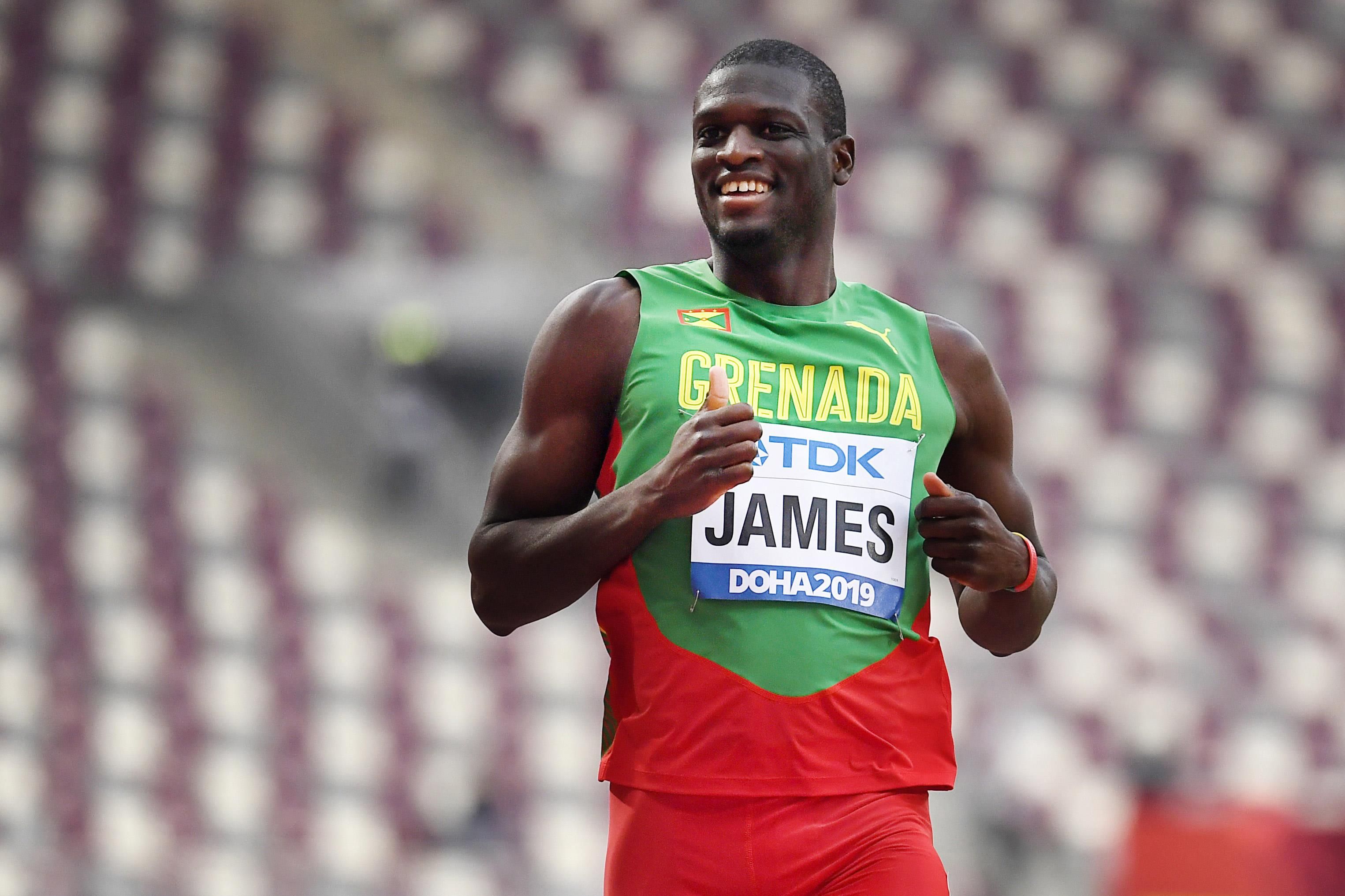 Kirani James in the 400m at the IAAF World Athletics Championships Doha 2019