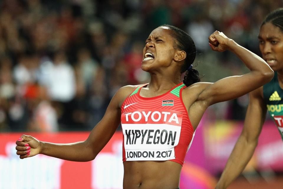 Faith Kipyegon at the IAAF World Championships London 2017