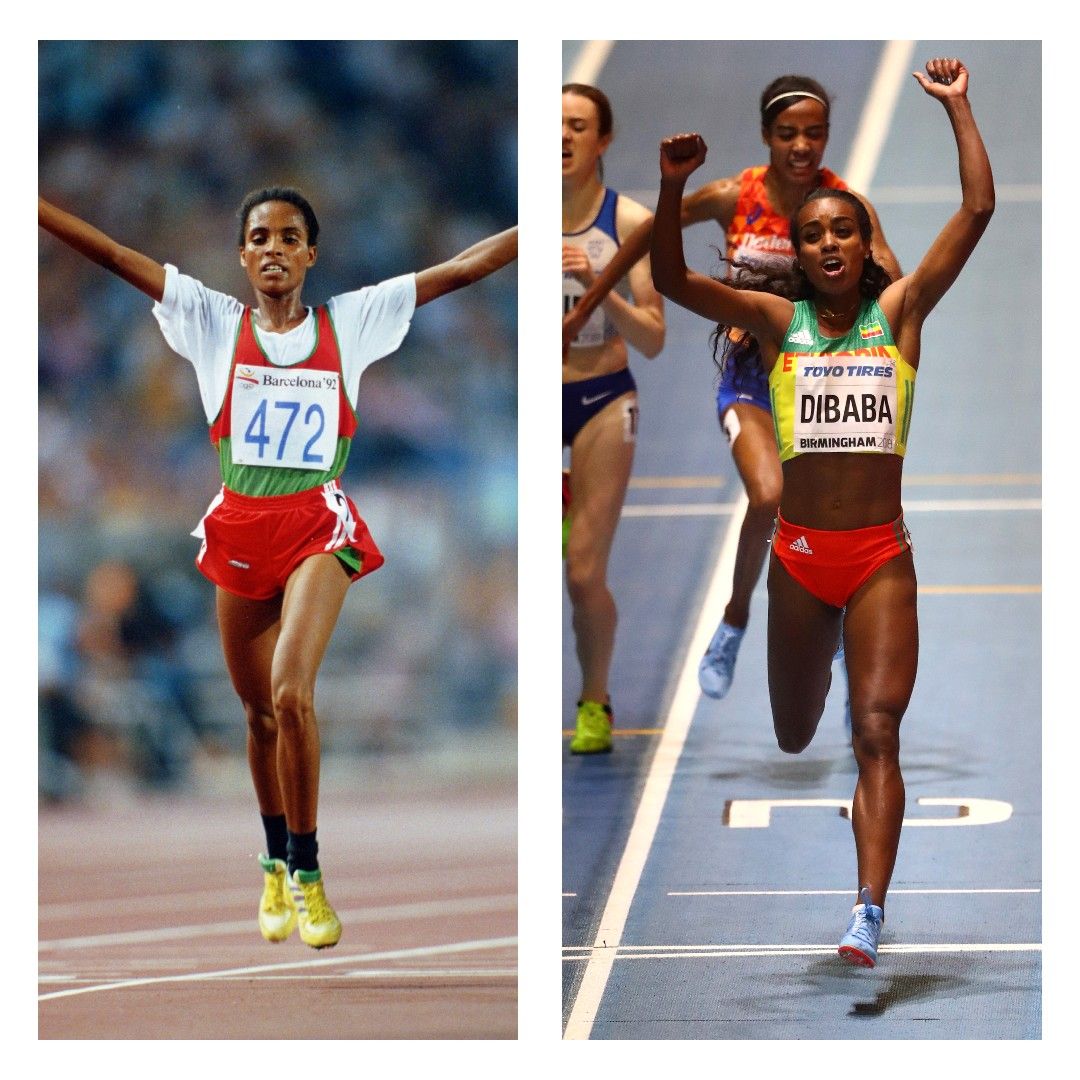 Derartu Tulu and Genzebe Dibaba