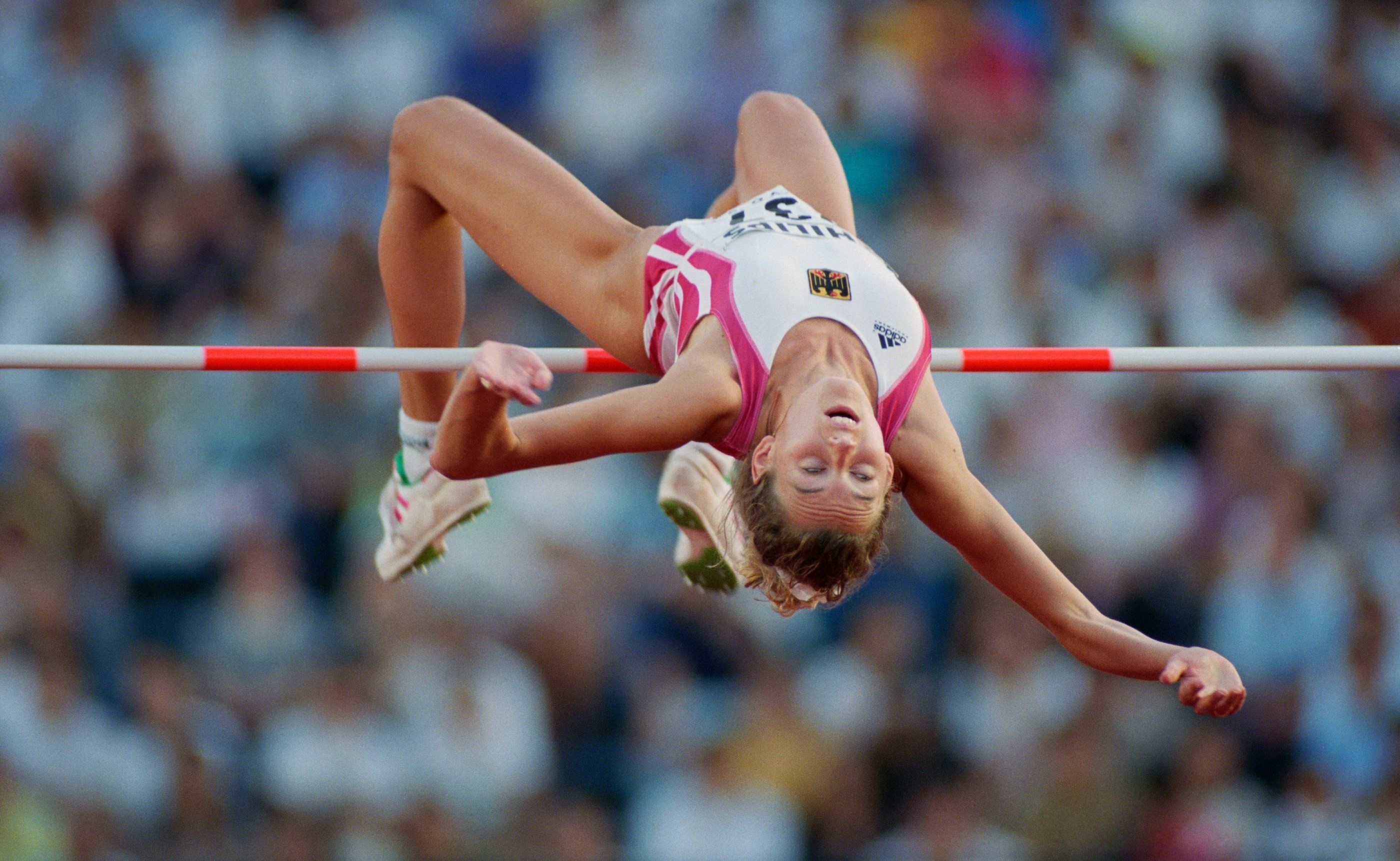 Heike Henkel of Germany at the 1991 World Athletics Championships in Tokyo