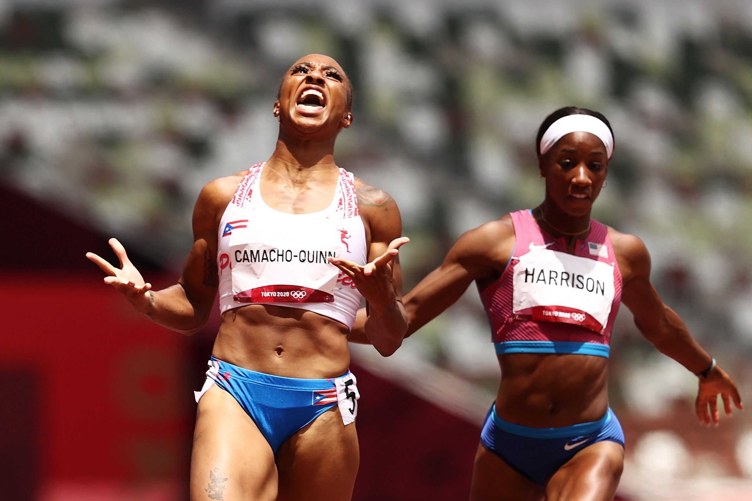 Jasmine Camacho-Quinn wins 100m hurdles gold ahead of Kendra Harrison at the Tokyo 2020 Olympic Games