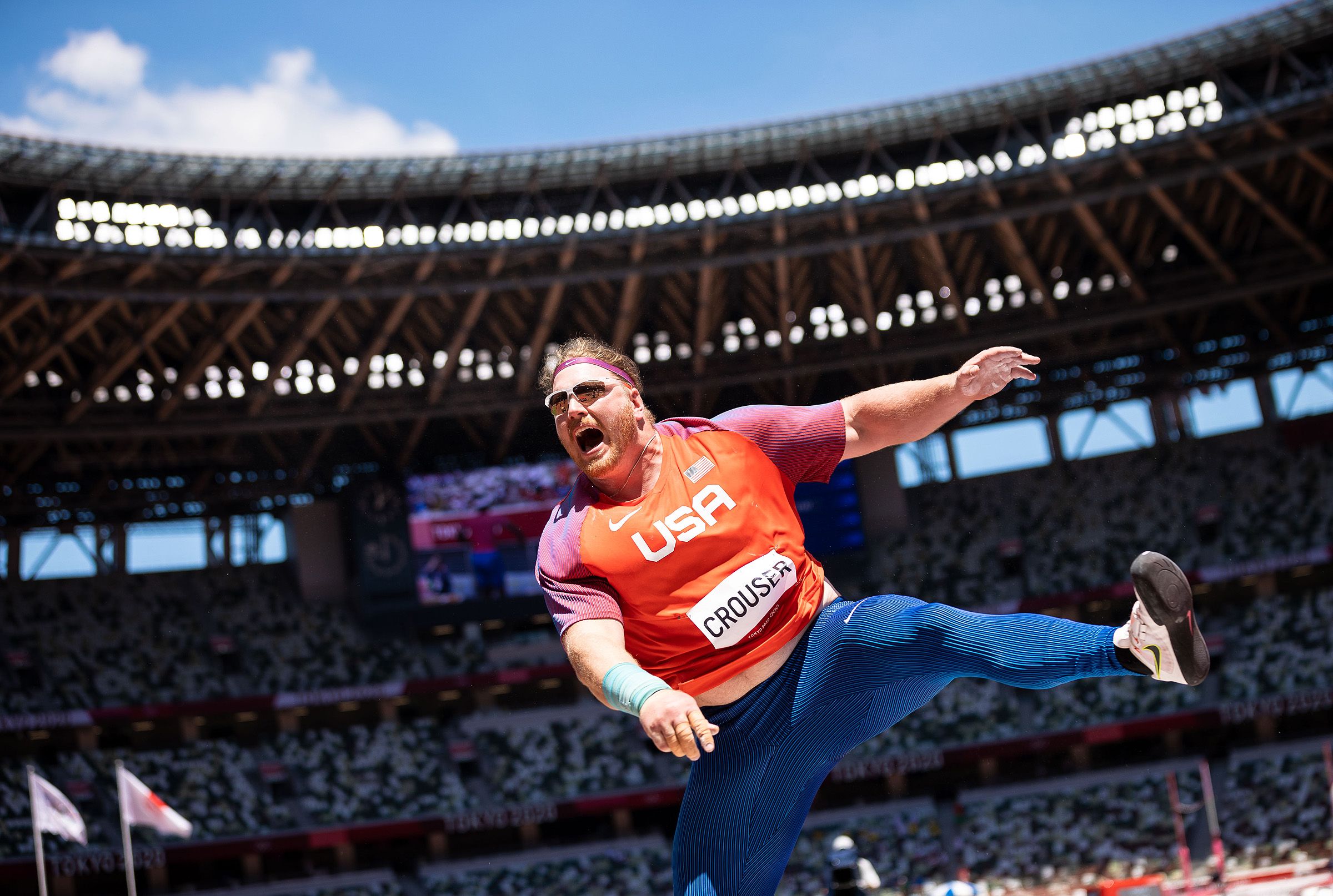 Ryan Crouser in the shot put at the Tokyo Olympics