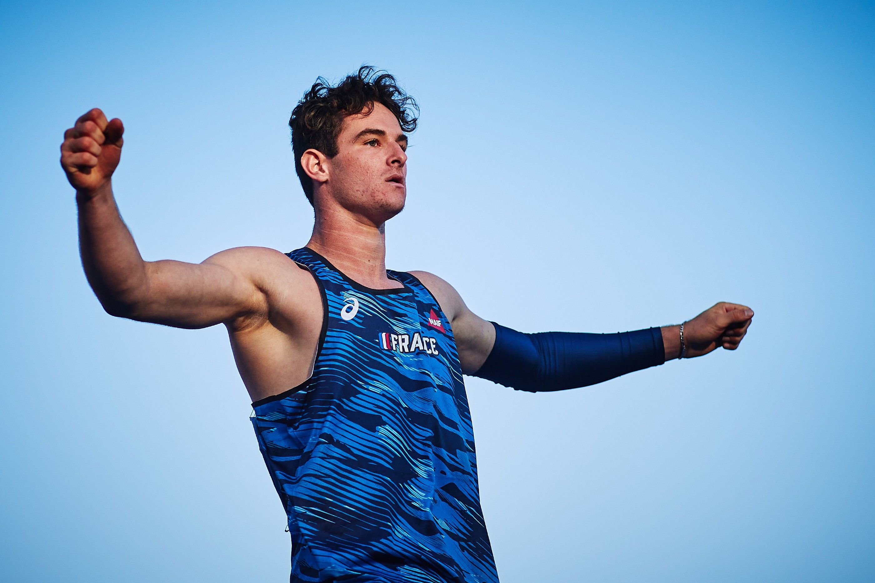 French pole vaulter Anthony Ammirati at the European U20 Championships in Tallinn