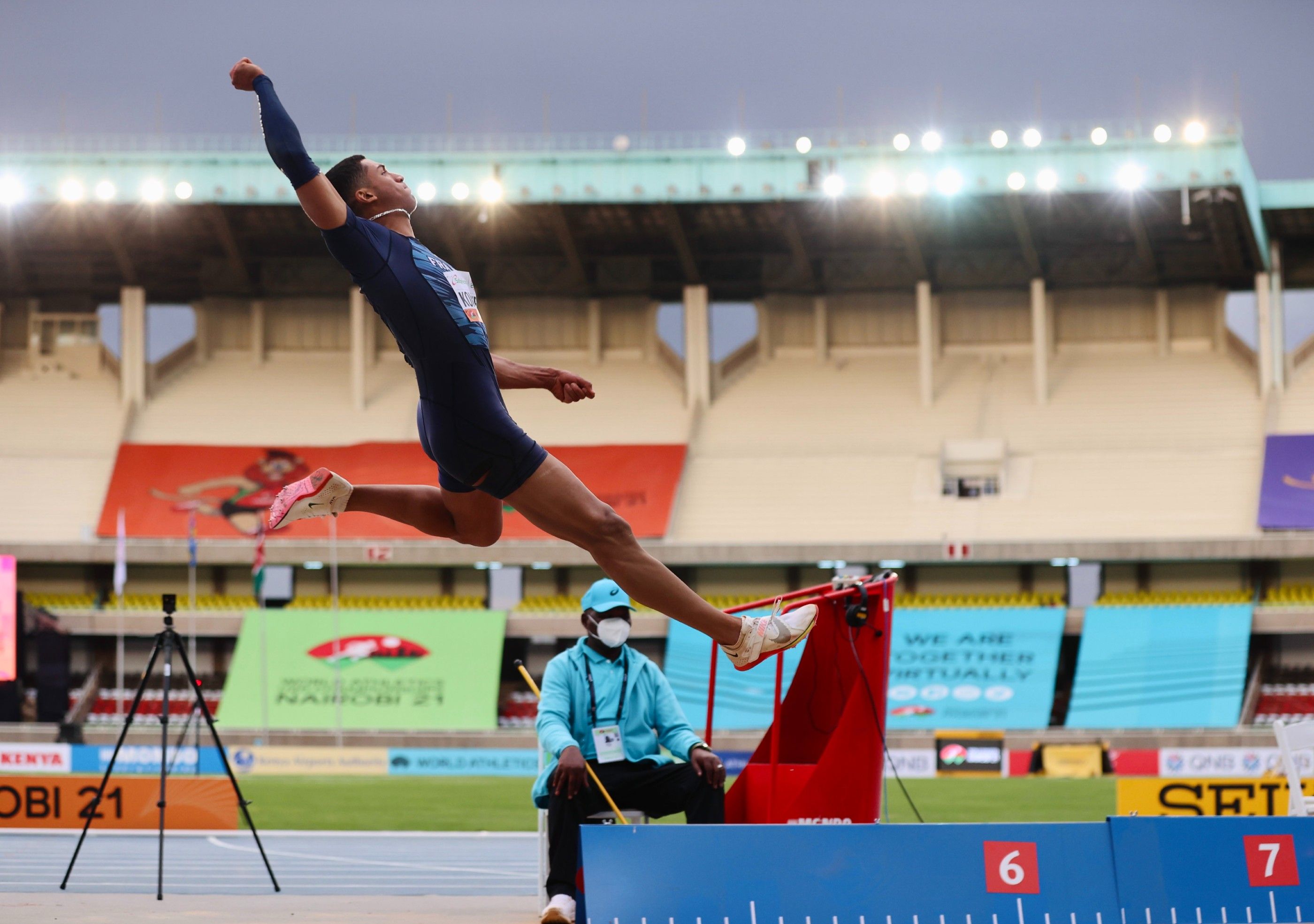 Erwan Konate soars to world U20 long jump gold in Nairobi