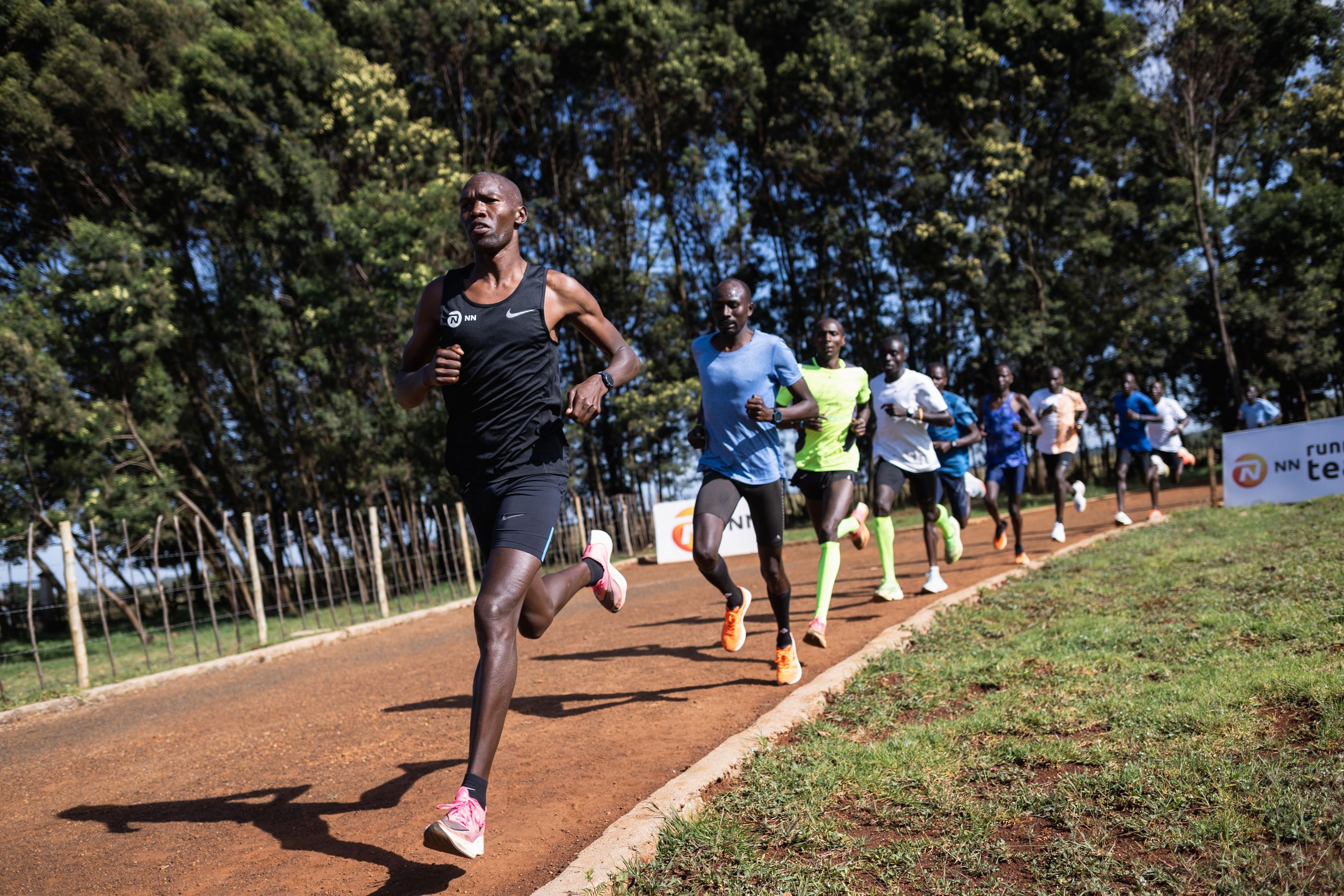 Athletes training in Kaptagat