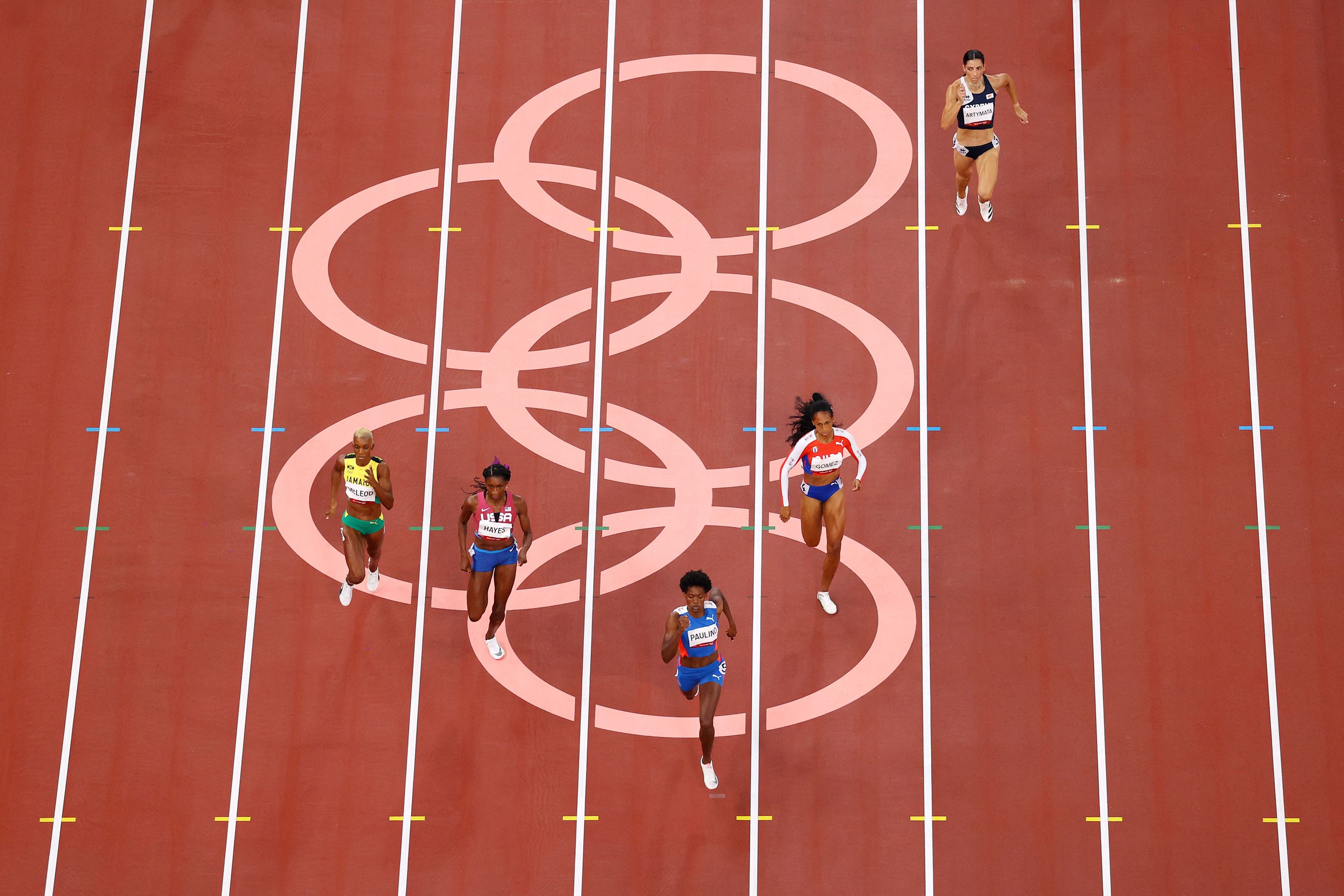 Marileidy Paulino in action at the Tokyo Olympics