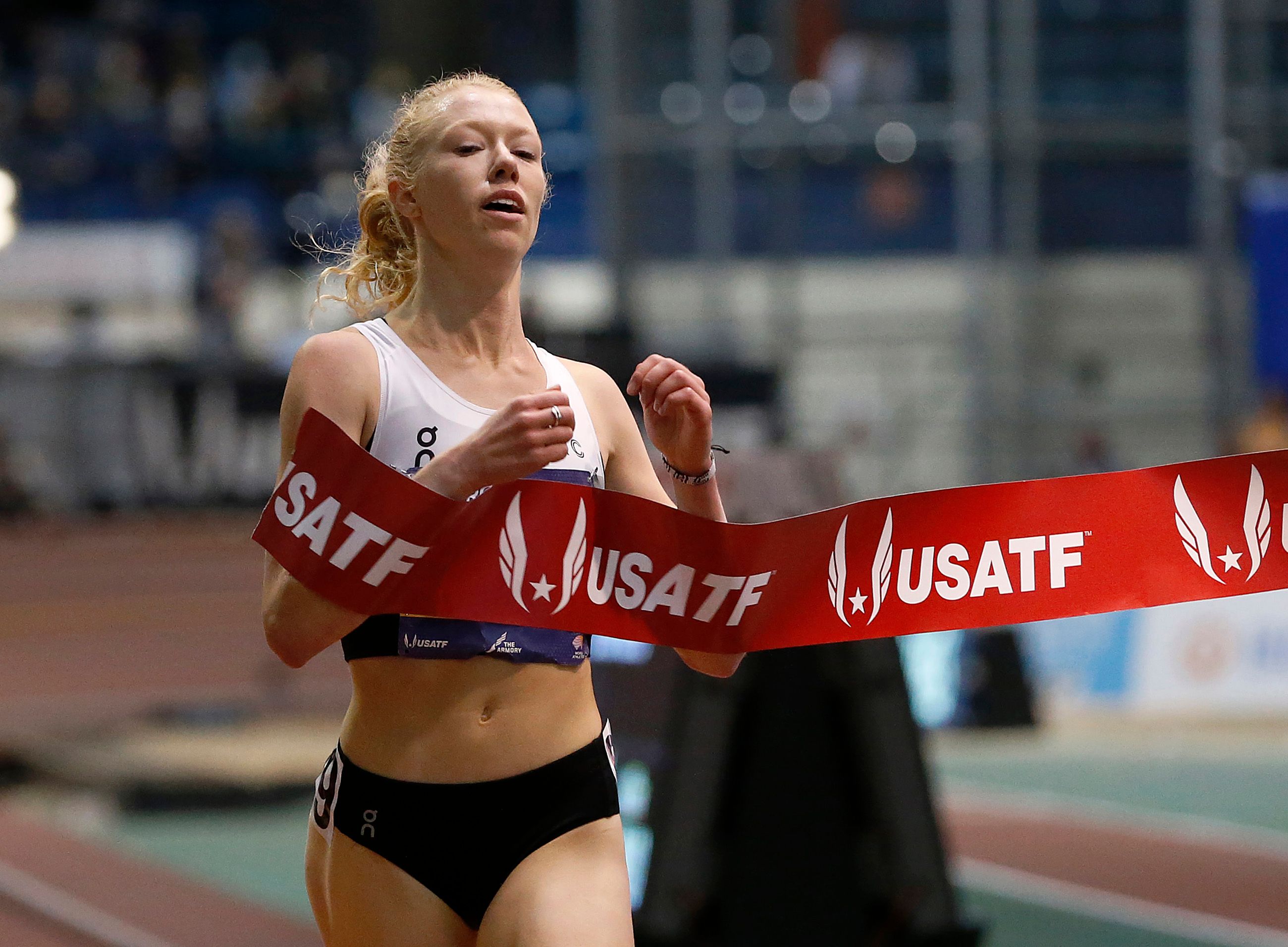 Alicia Monson wins the 3000m at the Millrose Games