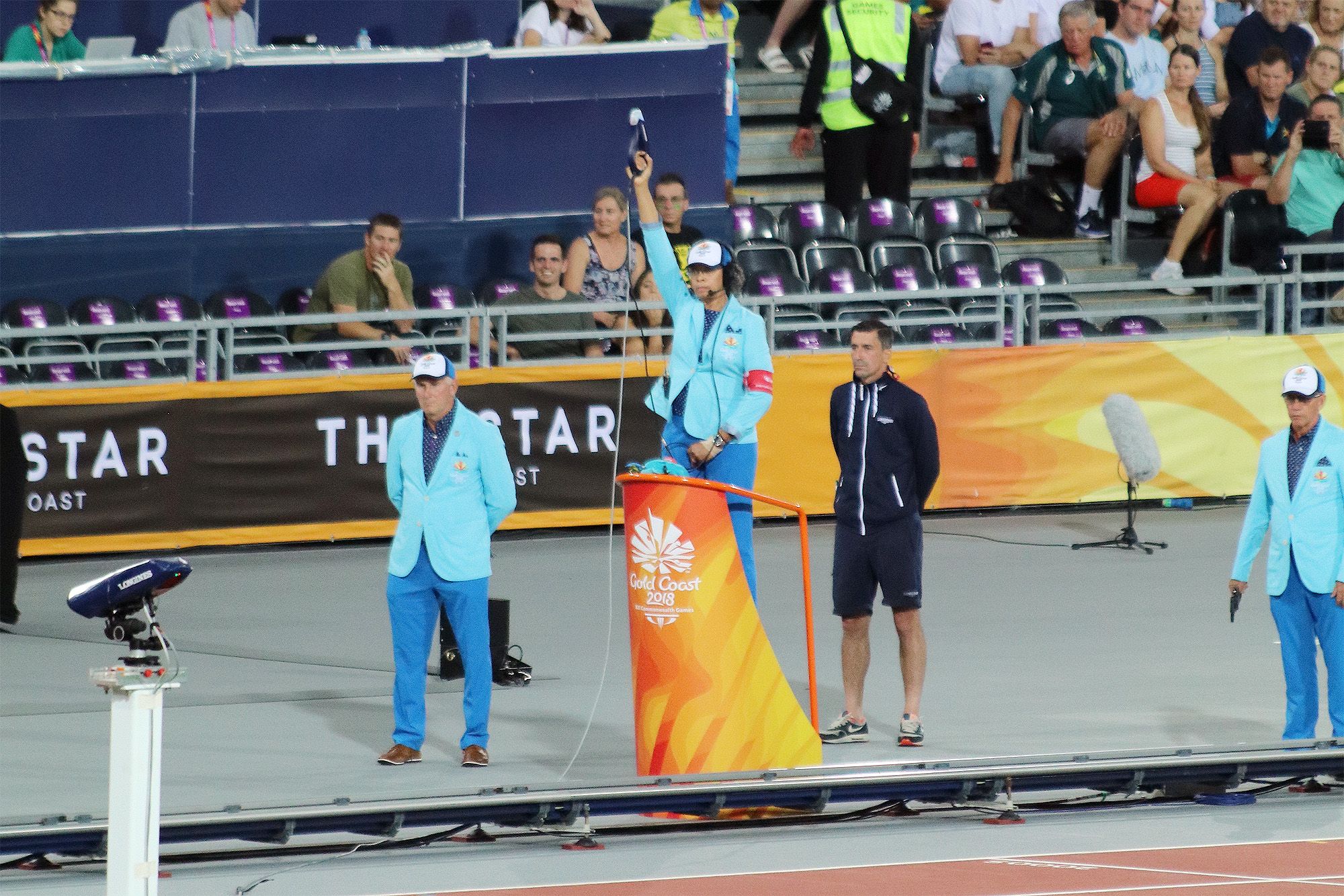 Lisa Ferdinand at the 2018 Commonwealth Games