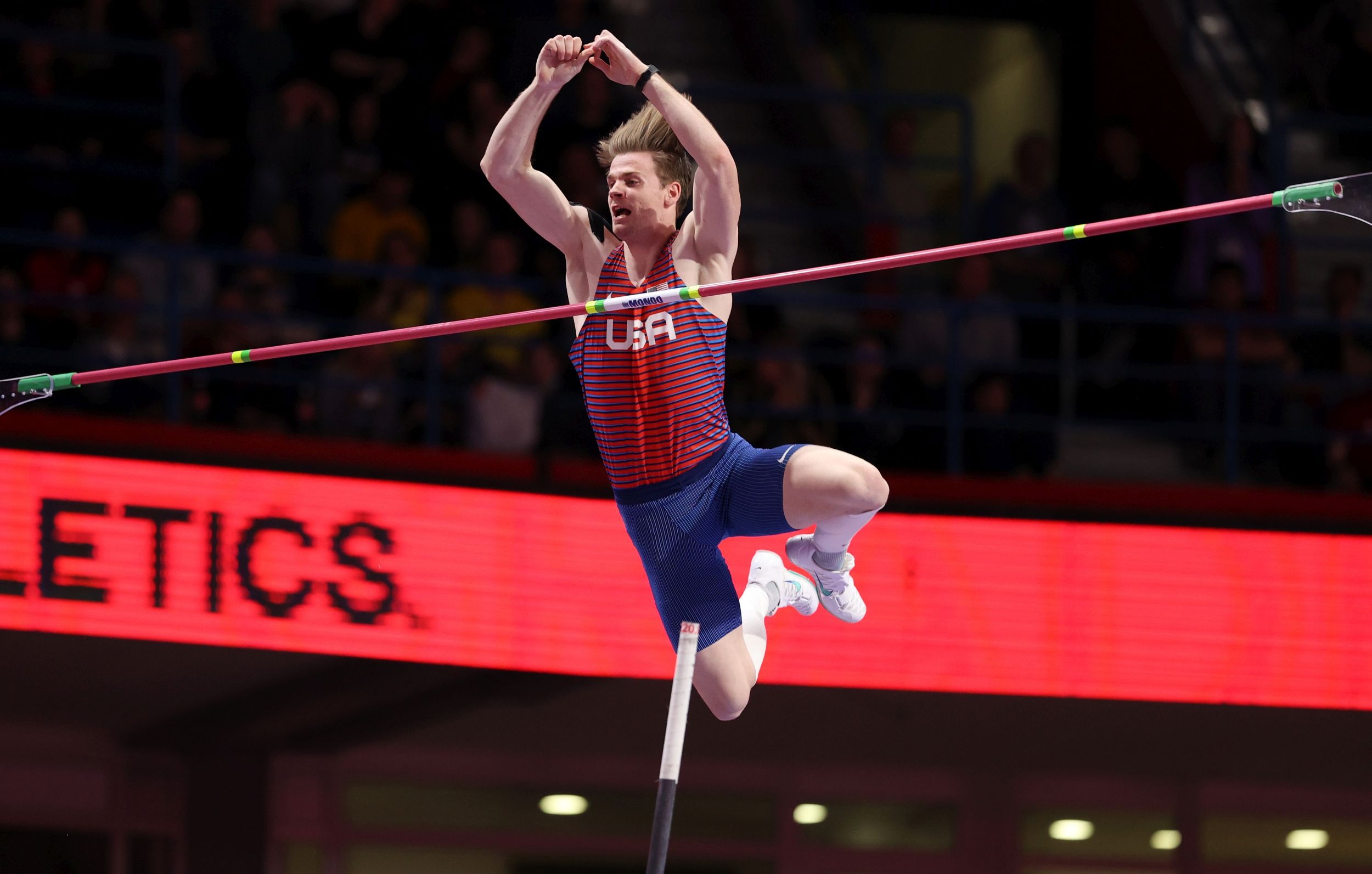 Chris Nilsen in action in Belgrade