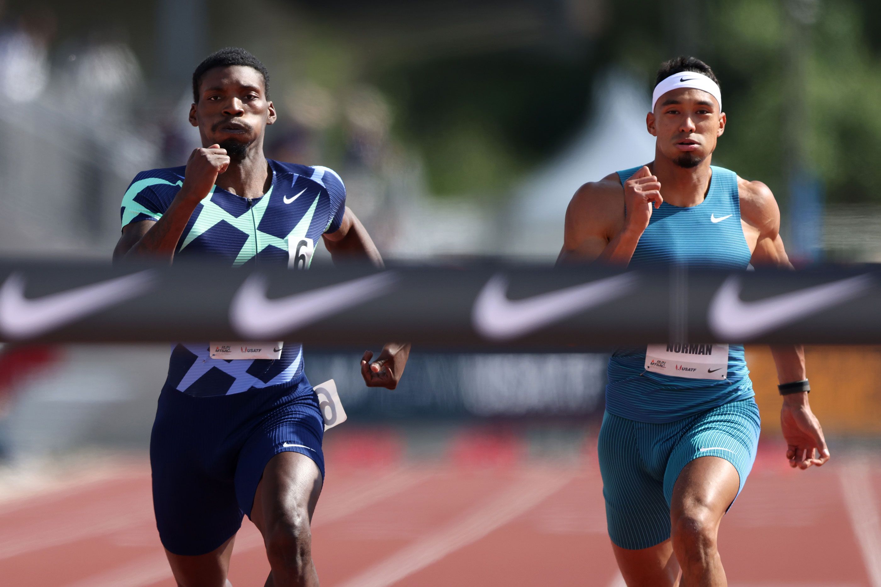 Fred Kerley and Michael Norman go head-to-head at the USATF Golden Games