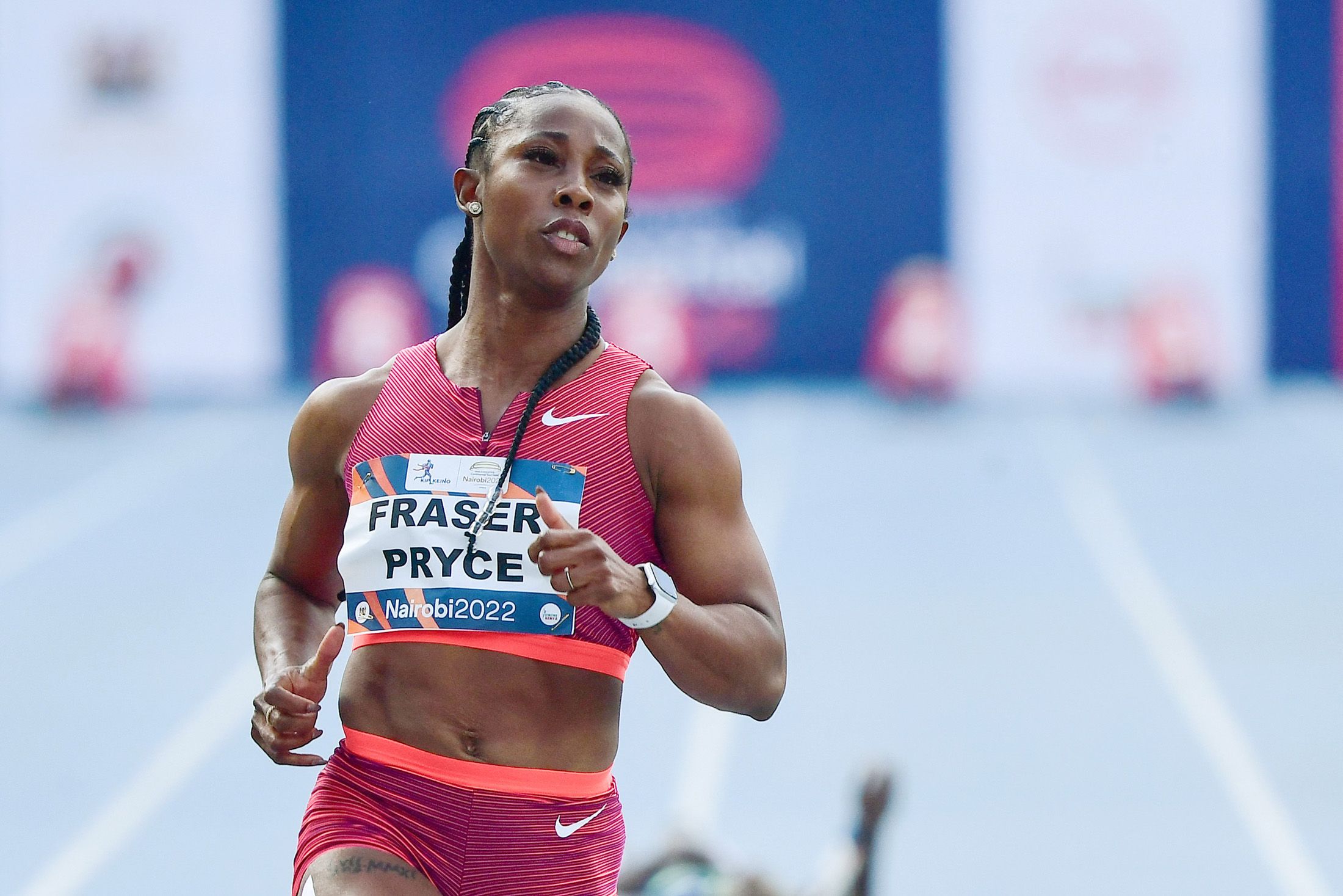 Shelly-Ann Fraser-Pryce wins the 100m in Nairobi
