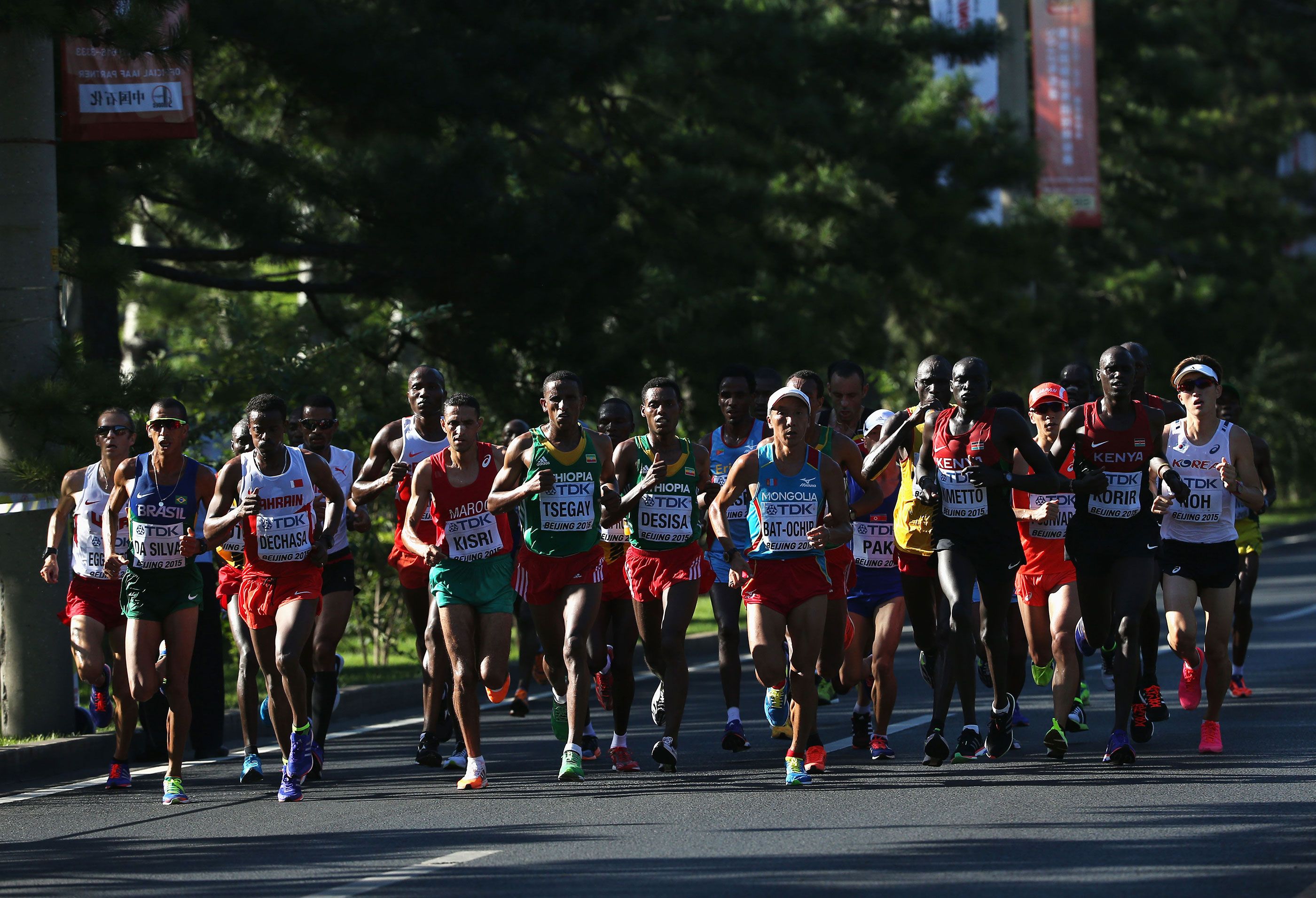 Ser-Od Bat-Ochir competes at the 2015 World Championships in Beijing