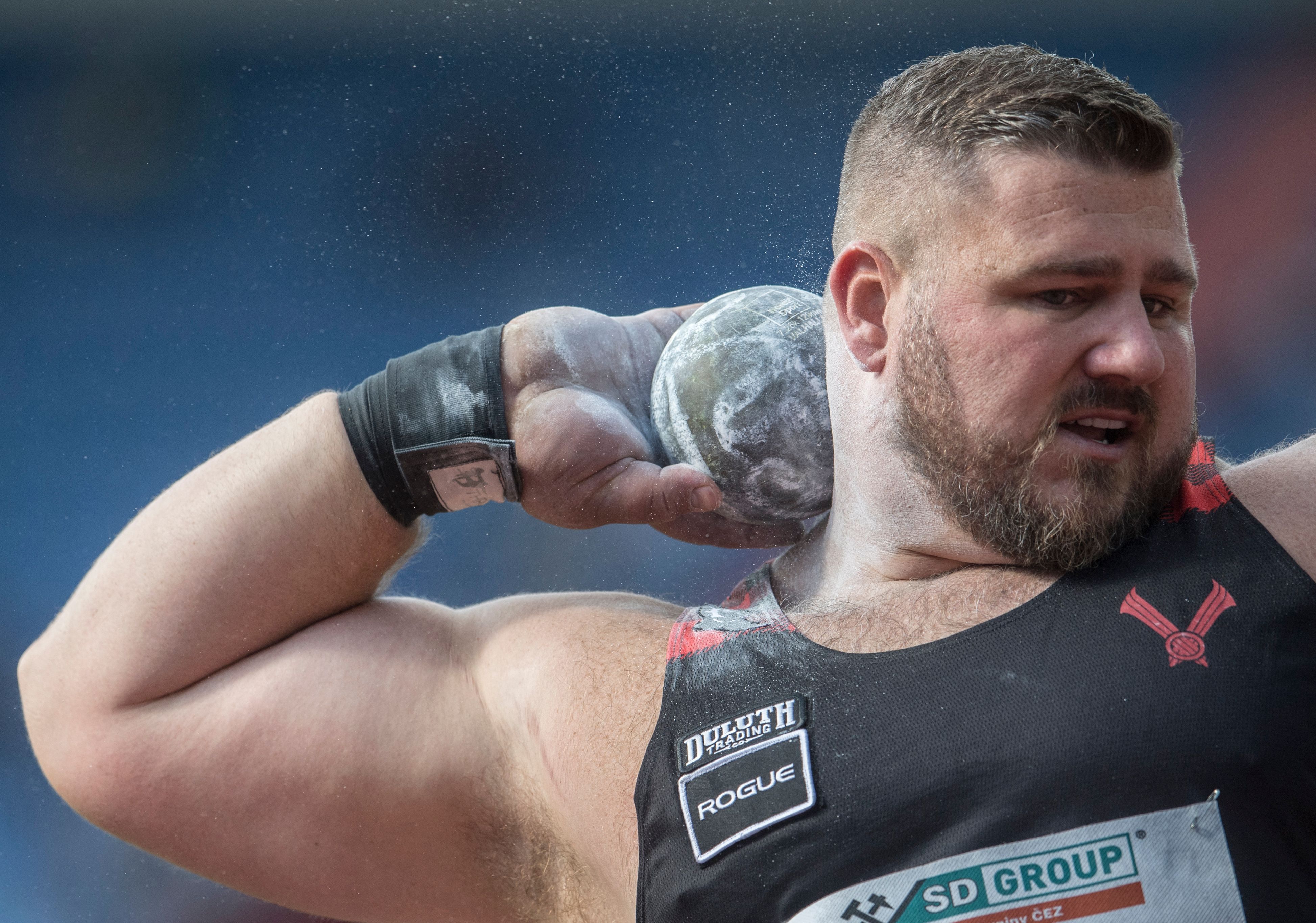 Joe Kovacs, winner of the shot put in Ostrava