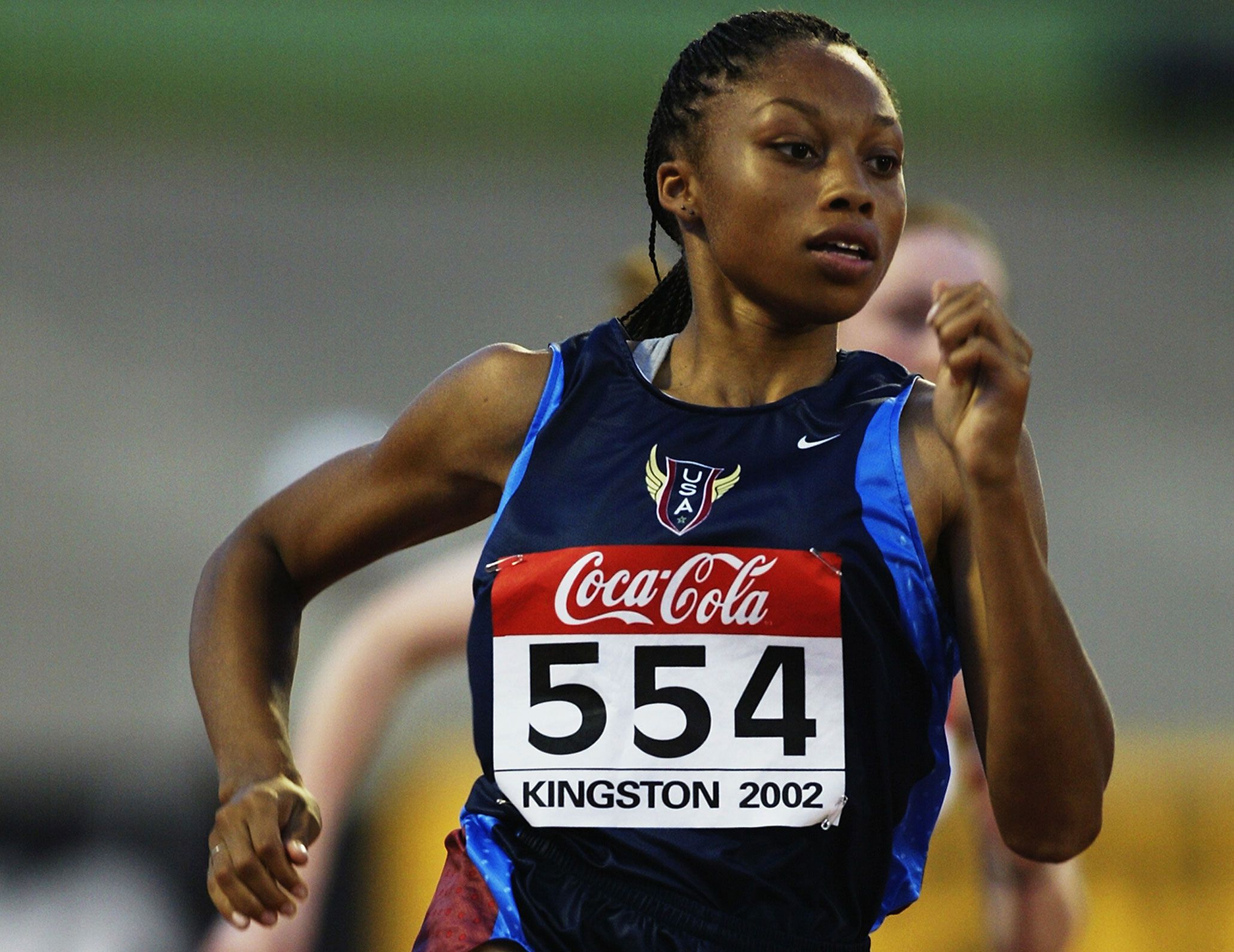 Allyson Felix at the World U20 Championships in Kingston