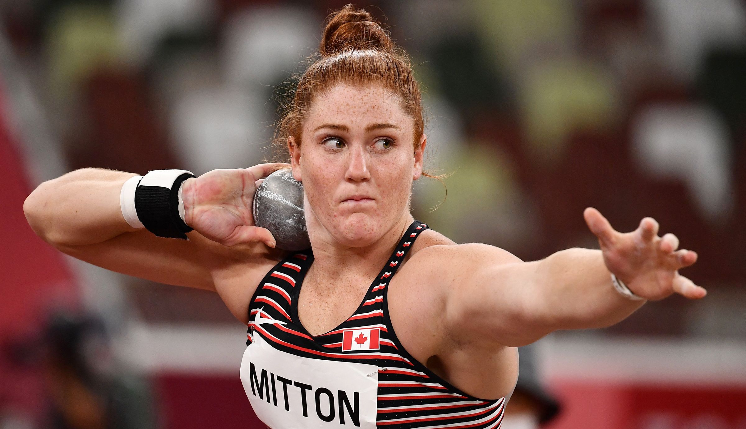 Canadian shot putter Sarah Mitton