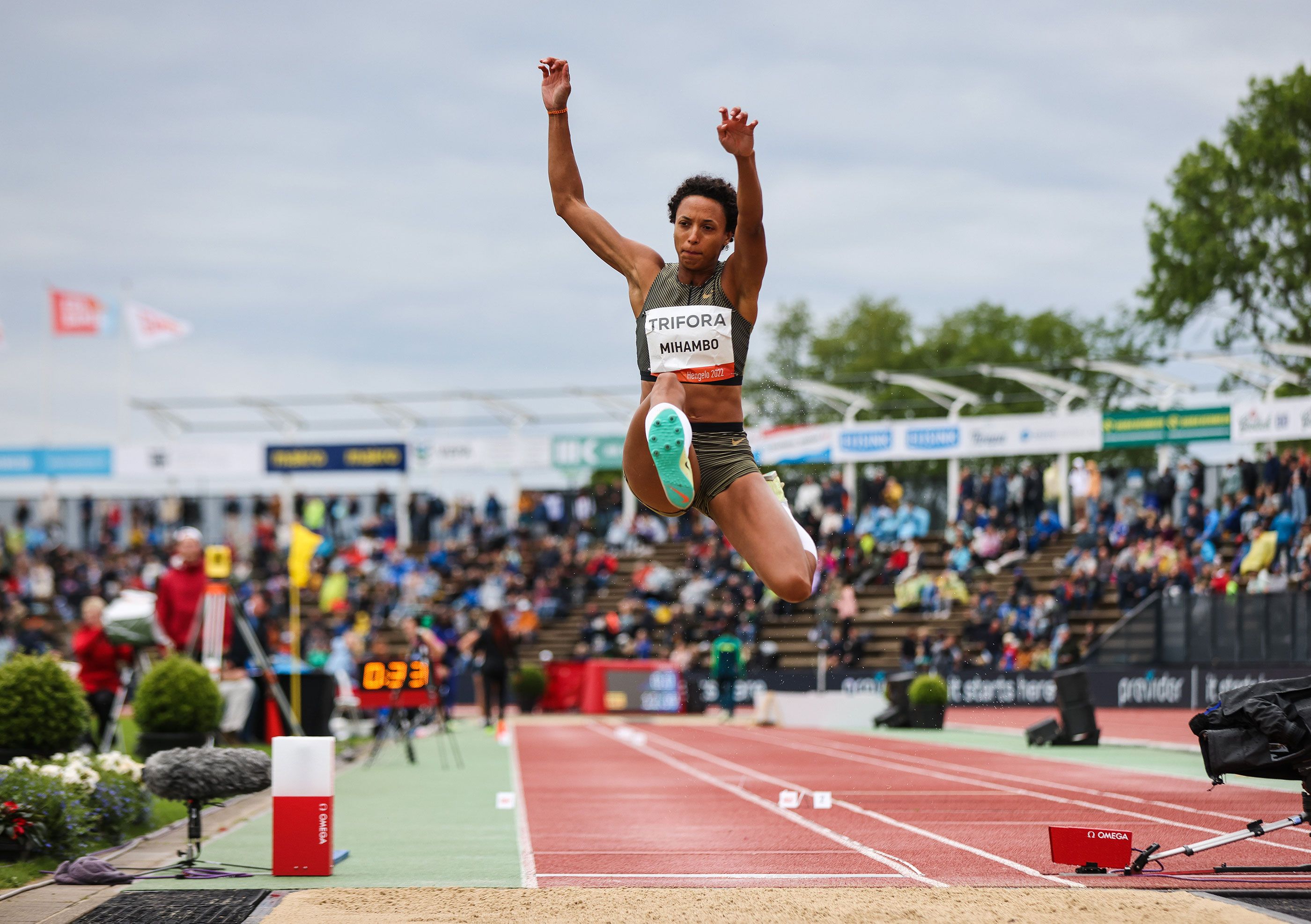 Malaika Mihambo competes in Hengelo