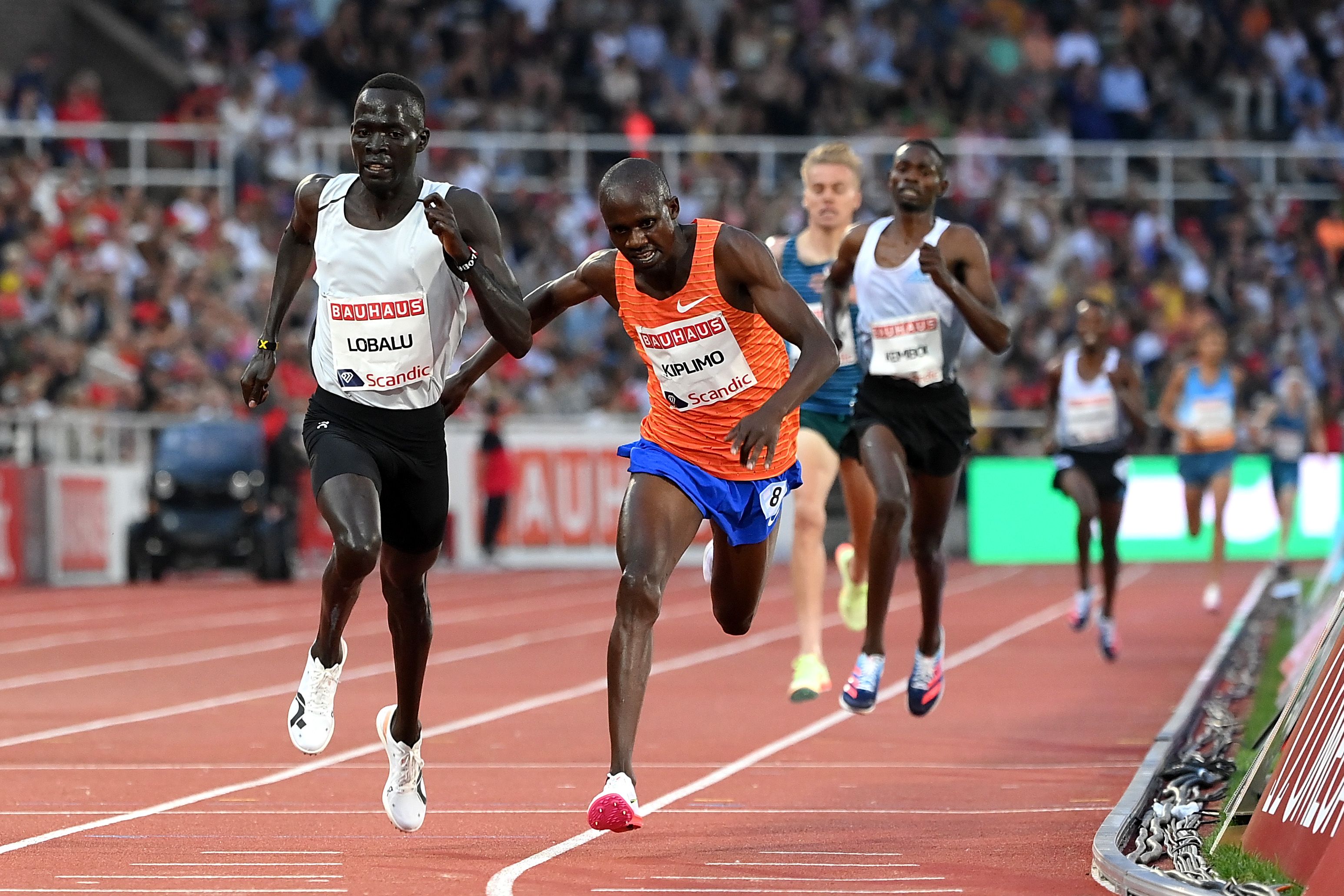 Dominic Lokinyomo Lobalu wins the 3000m in Stockholm
