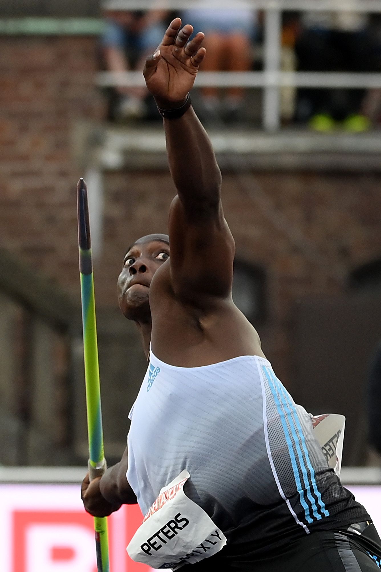 Anderson Peters in the javelin at the Wanda Diamond League meeting in Stockholm