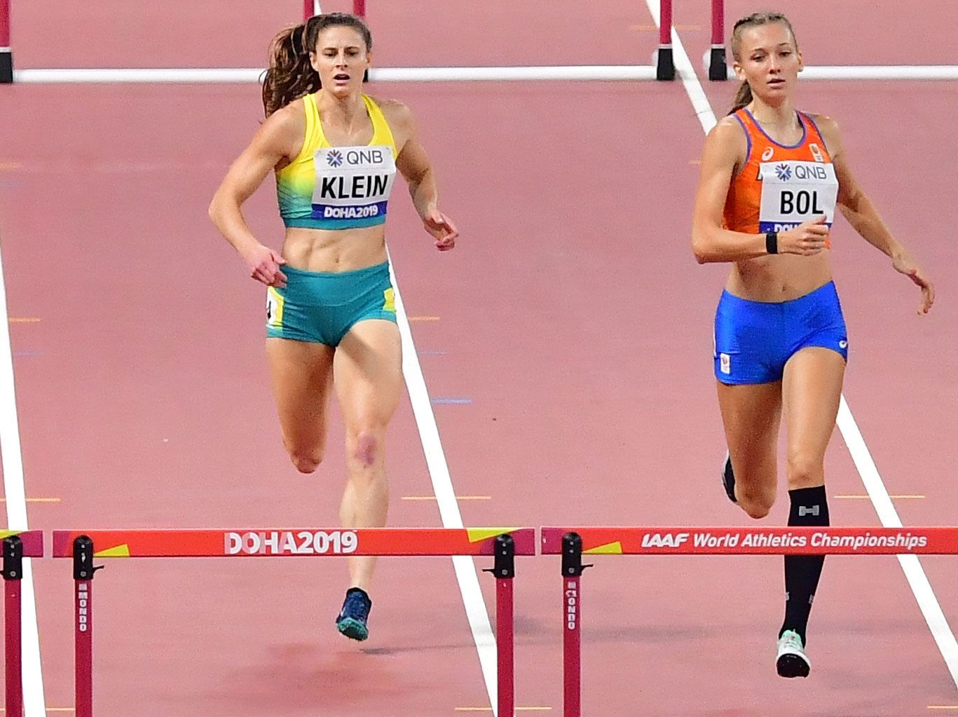 Femke Bol at the World Athletics Championships Doha 2019