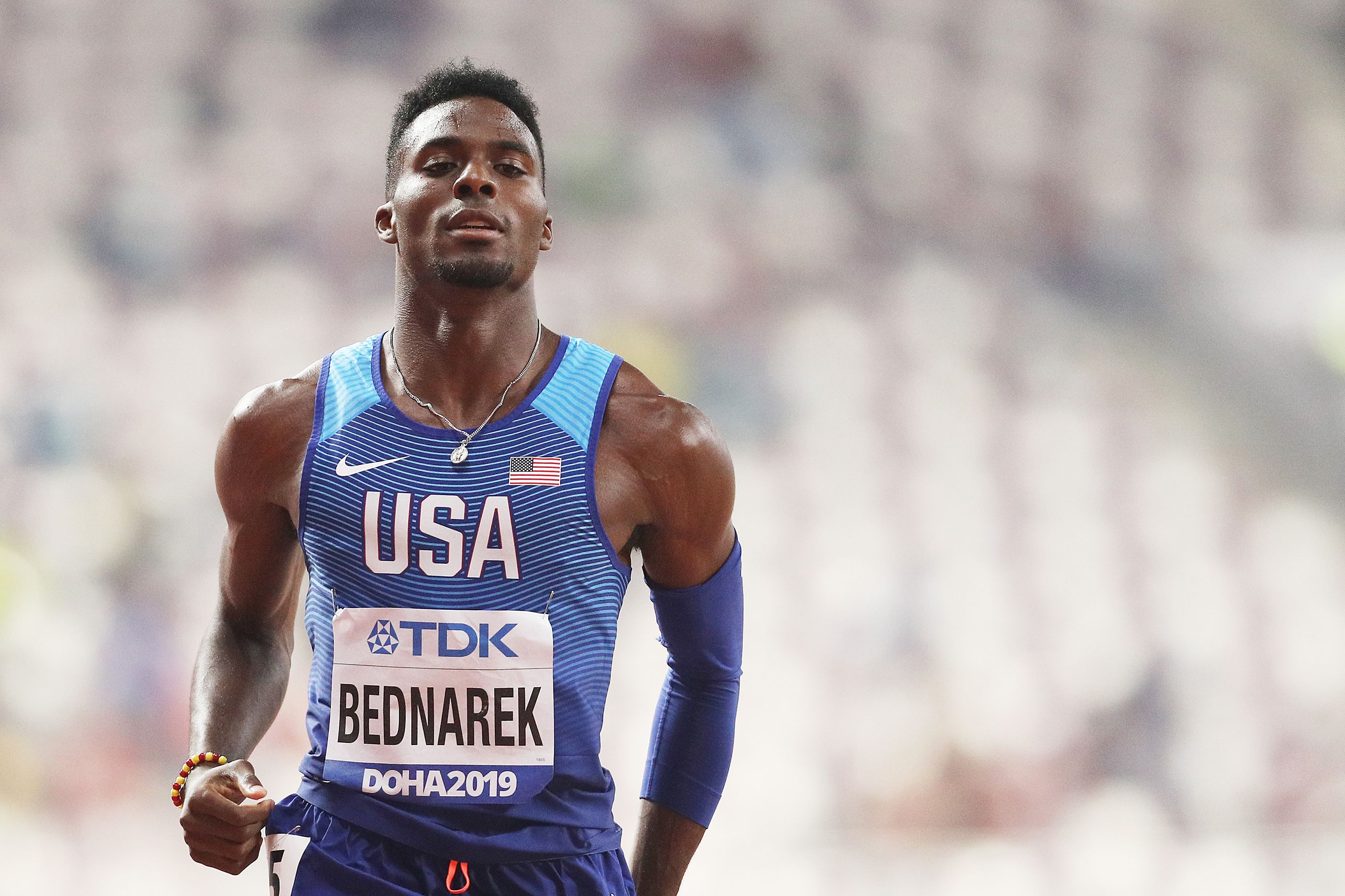 Kenny Bednarek at the World Athletics Championships Doha 2019