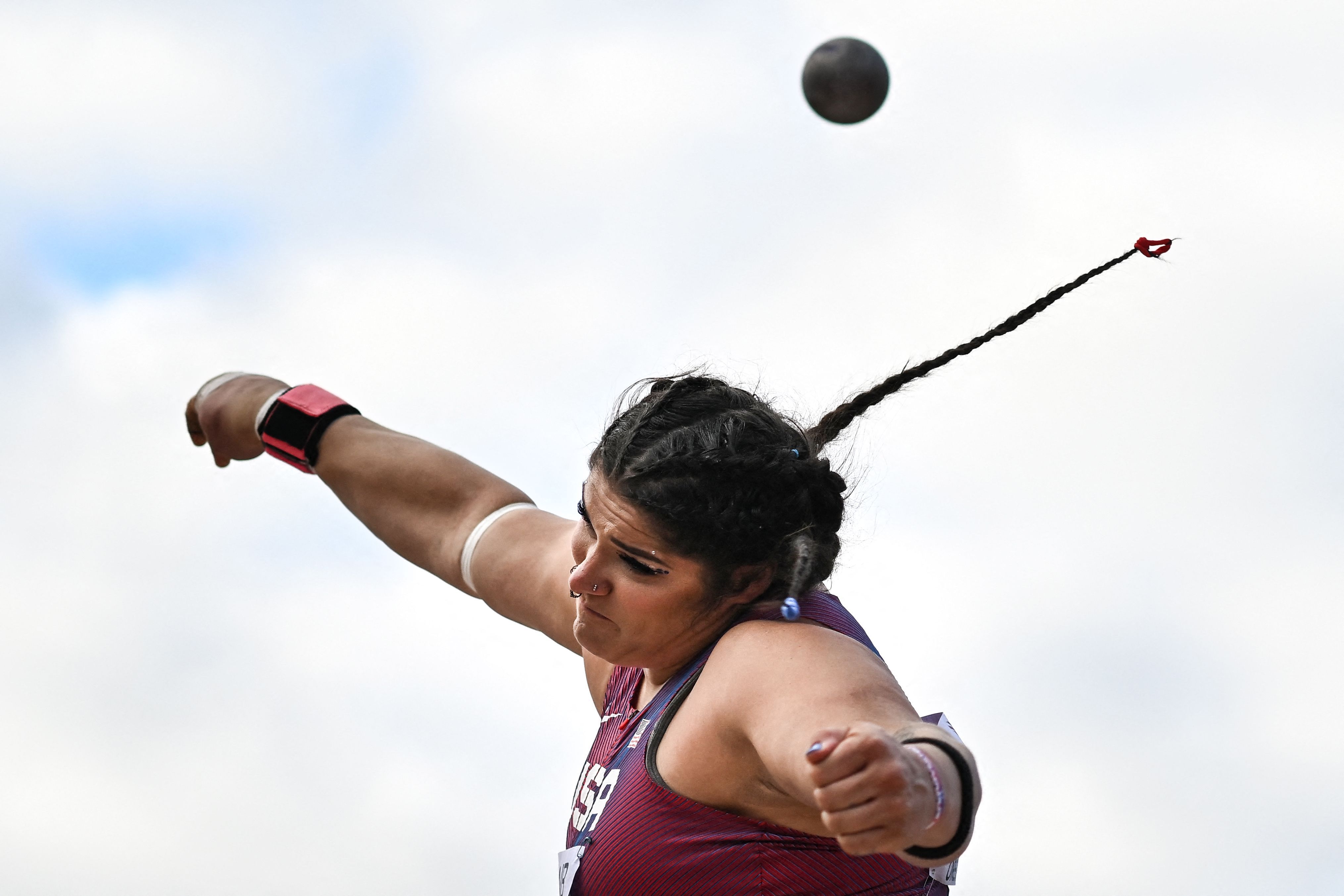 Chase Ealey, winner of the shot put at the World Athletics Championships Oregon22