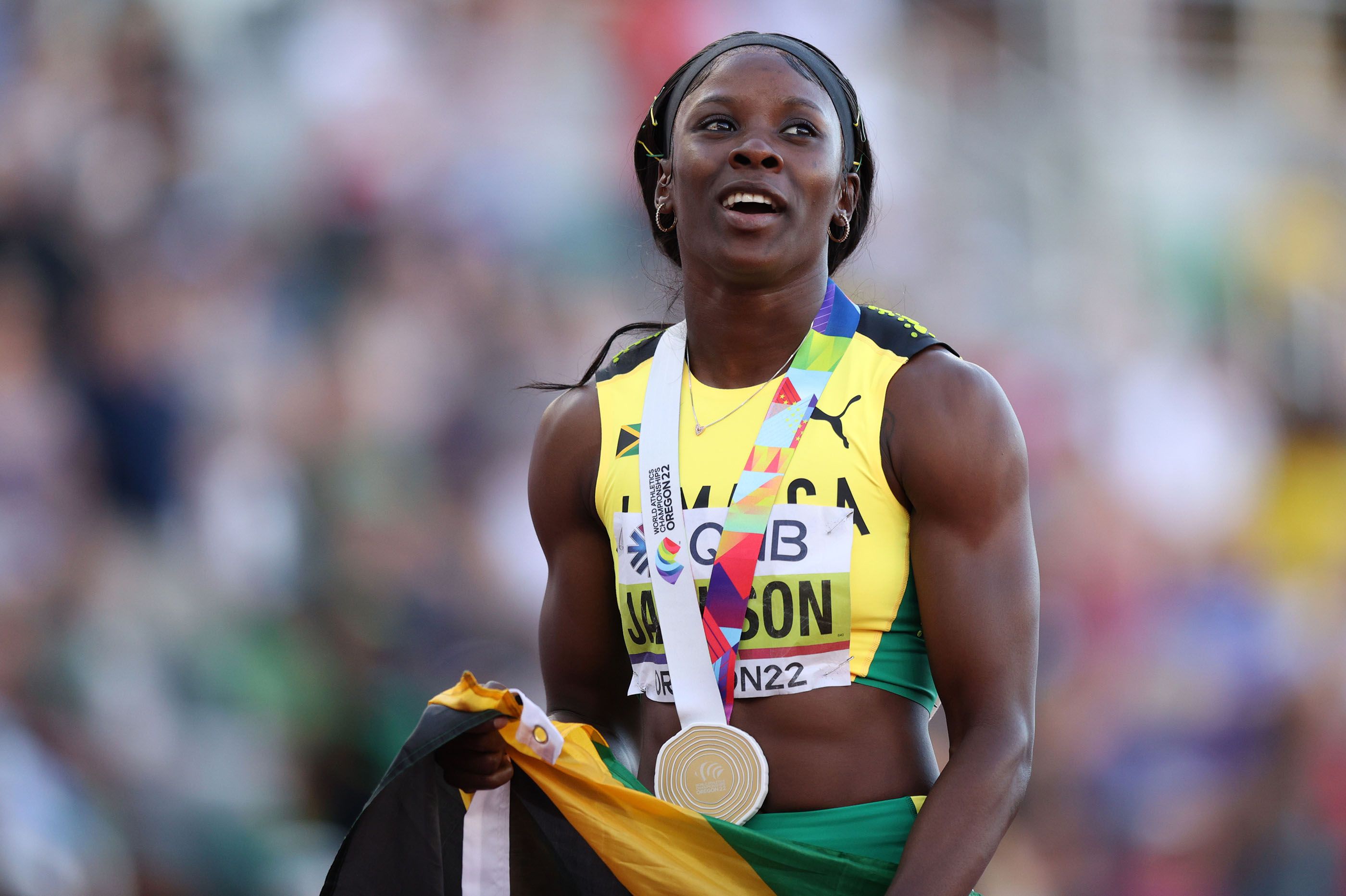 Jamaica's world 200m champion Shericka Jackson