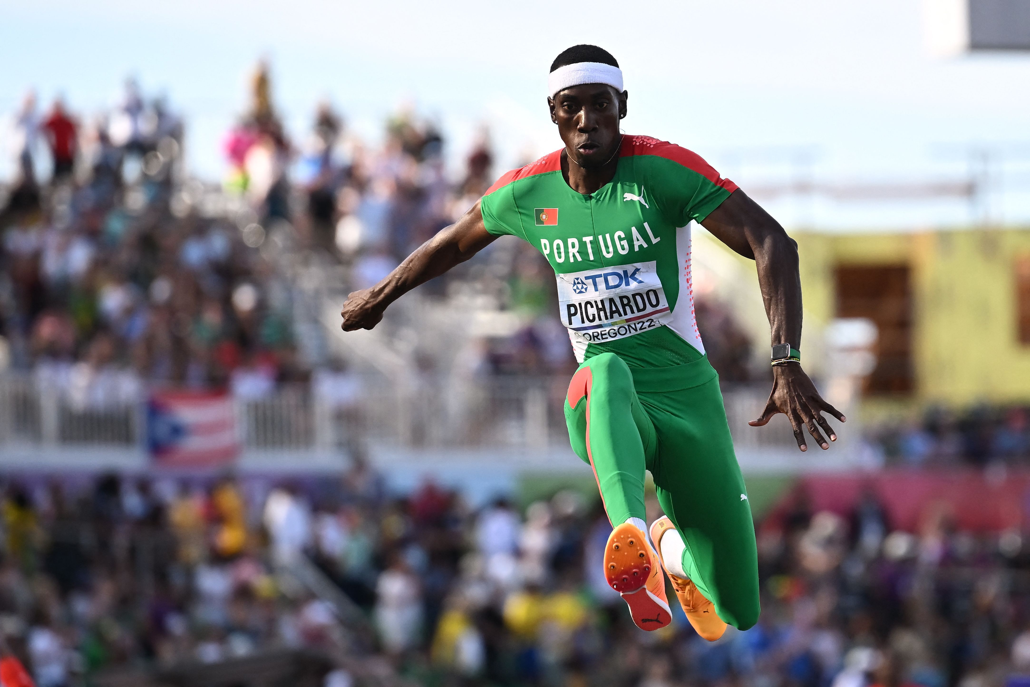 Pedro Pichardo in the triple jump at the World Athletics Championships Oregon22