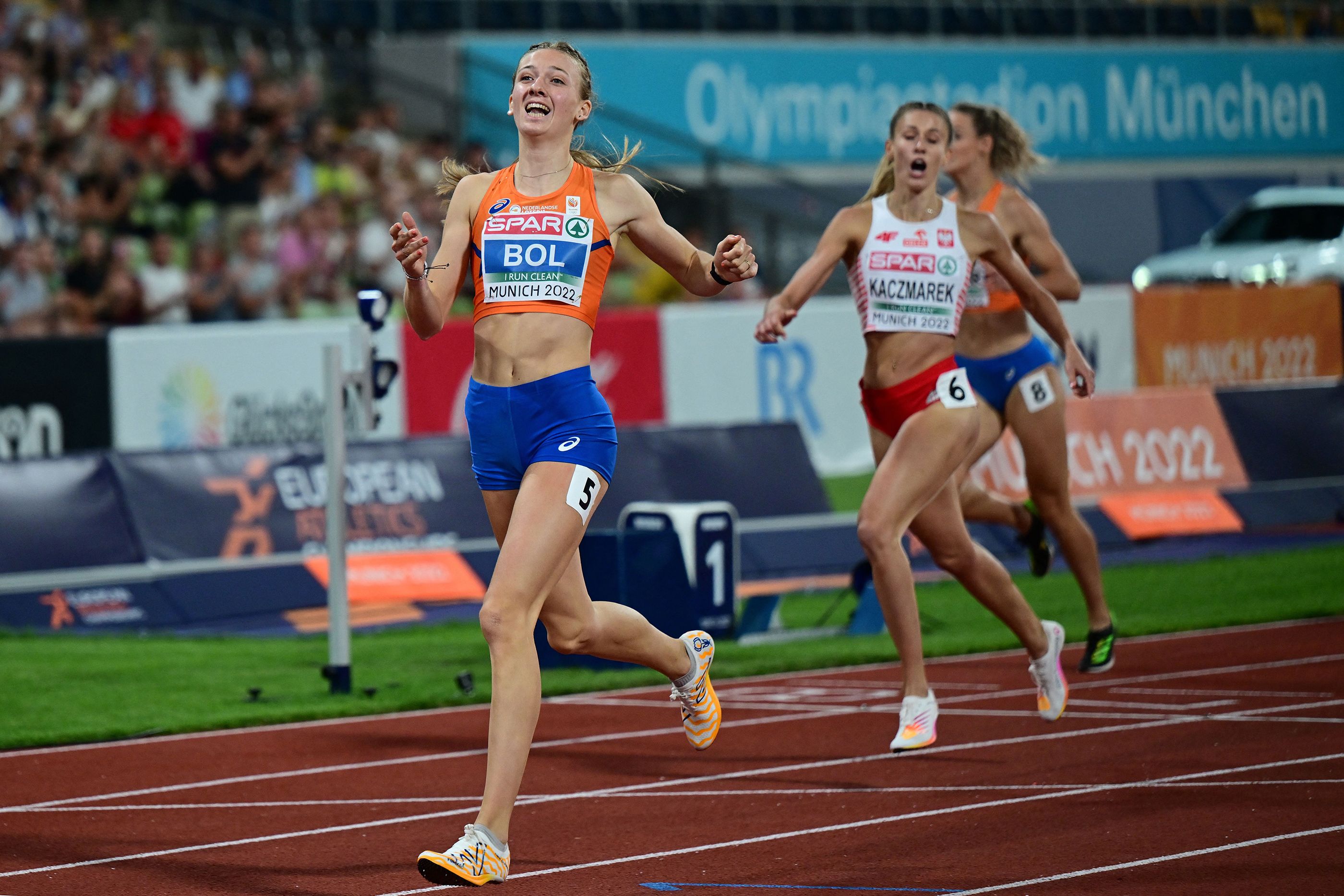 Femke Bol wins the 400m at the European Championships in Munich