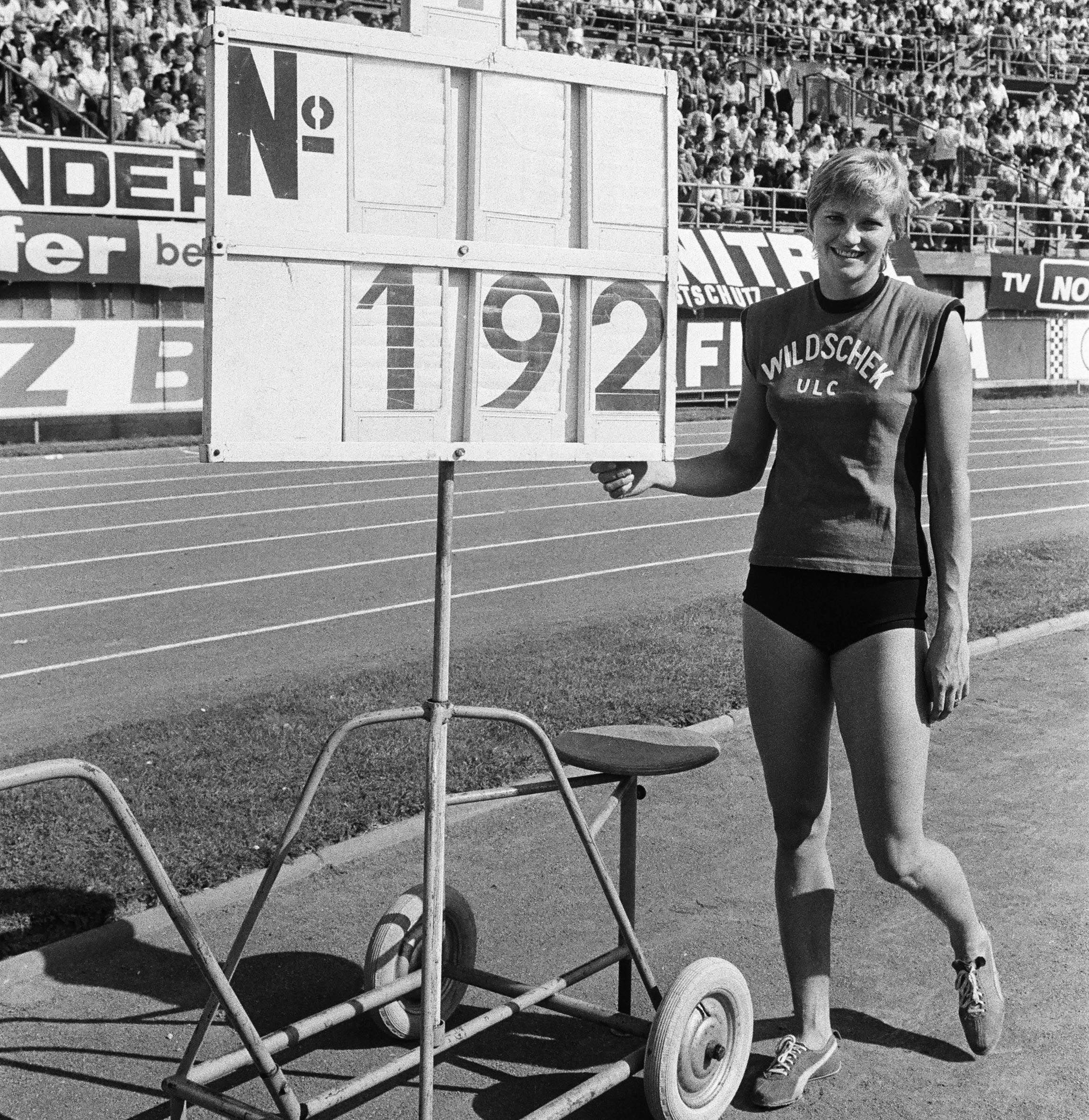Ilona Gusenbauer with her world record figures