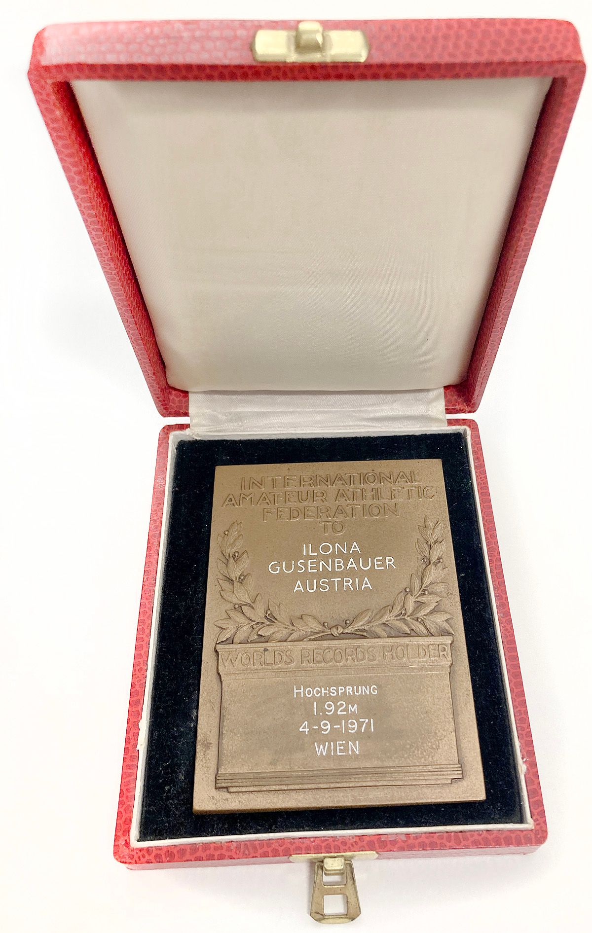 Gusenbauer's world record plaque