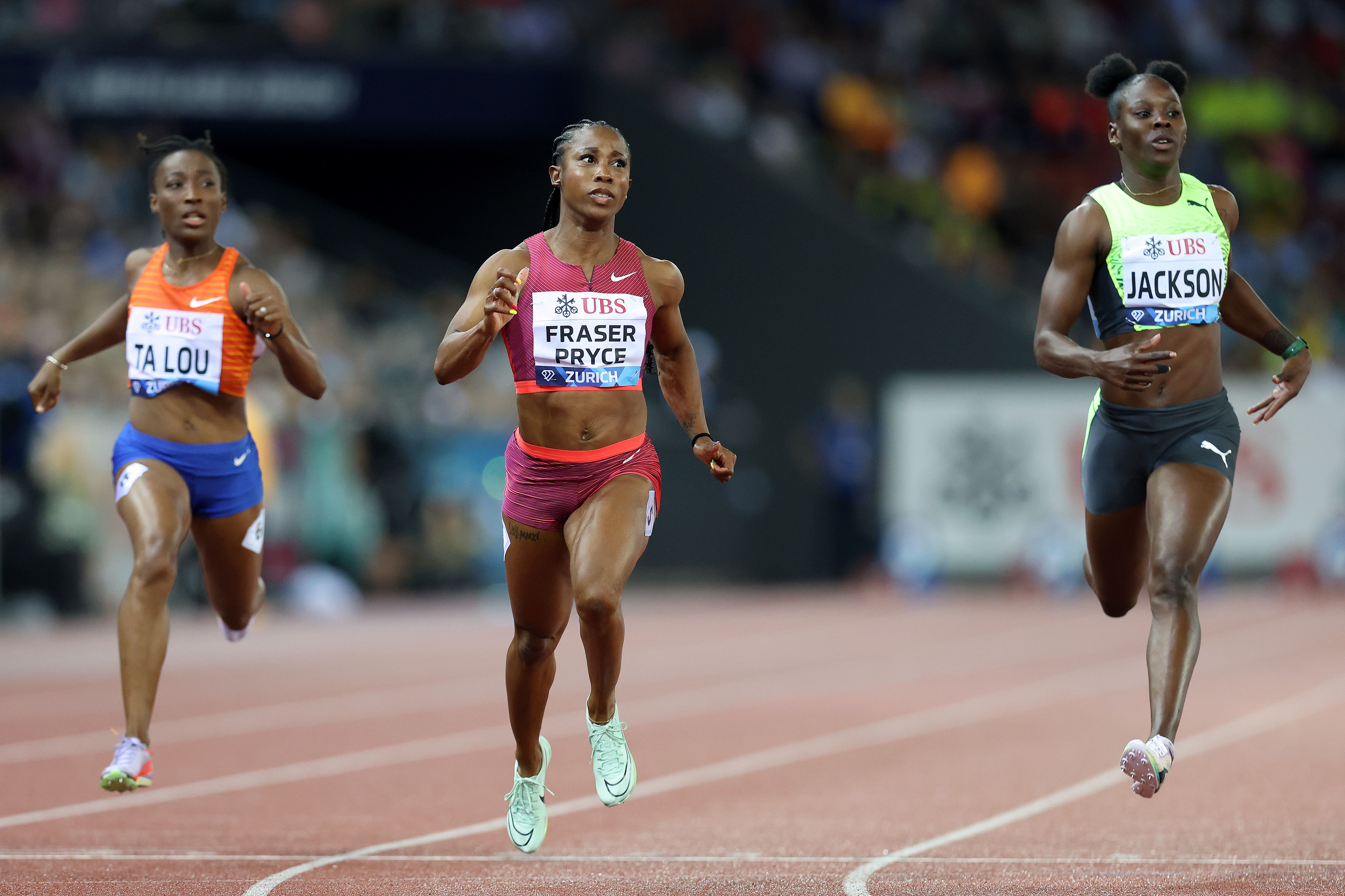 Shelly-Ann Fraser-Pryce wins the 100m at the Wanda Diamond League Final in Zurich