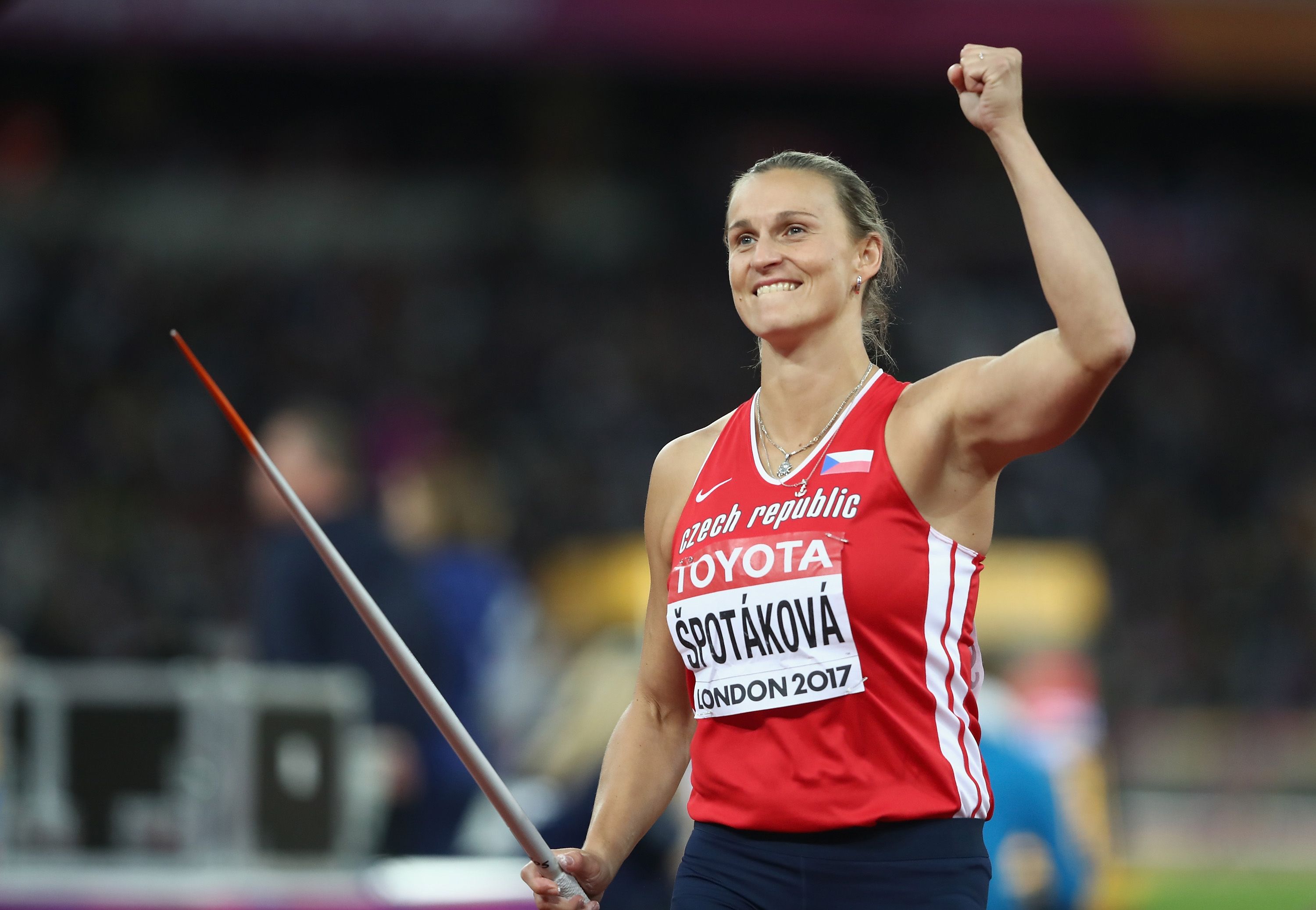 Barbora Spotakova at the 2017 World Championships in London