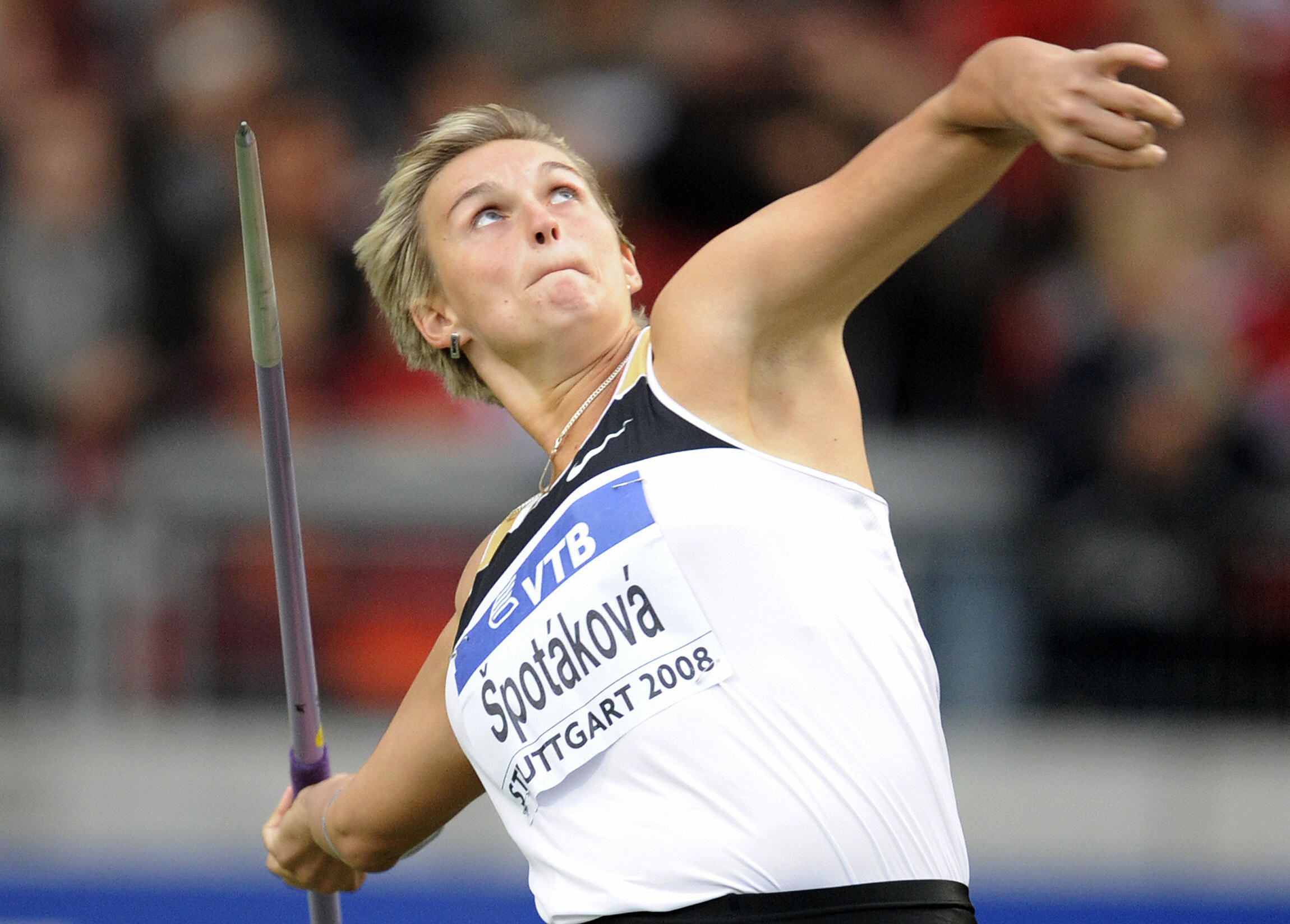 Barbora Spotakova at the 2008 World Athletics Final in Stuttgart
