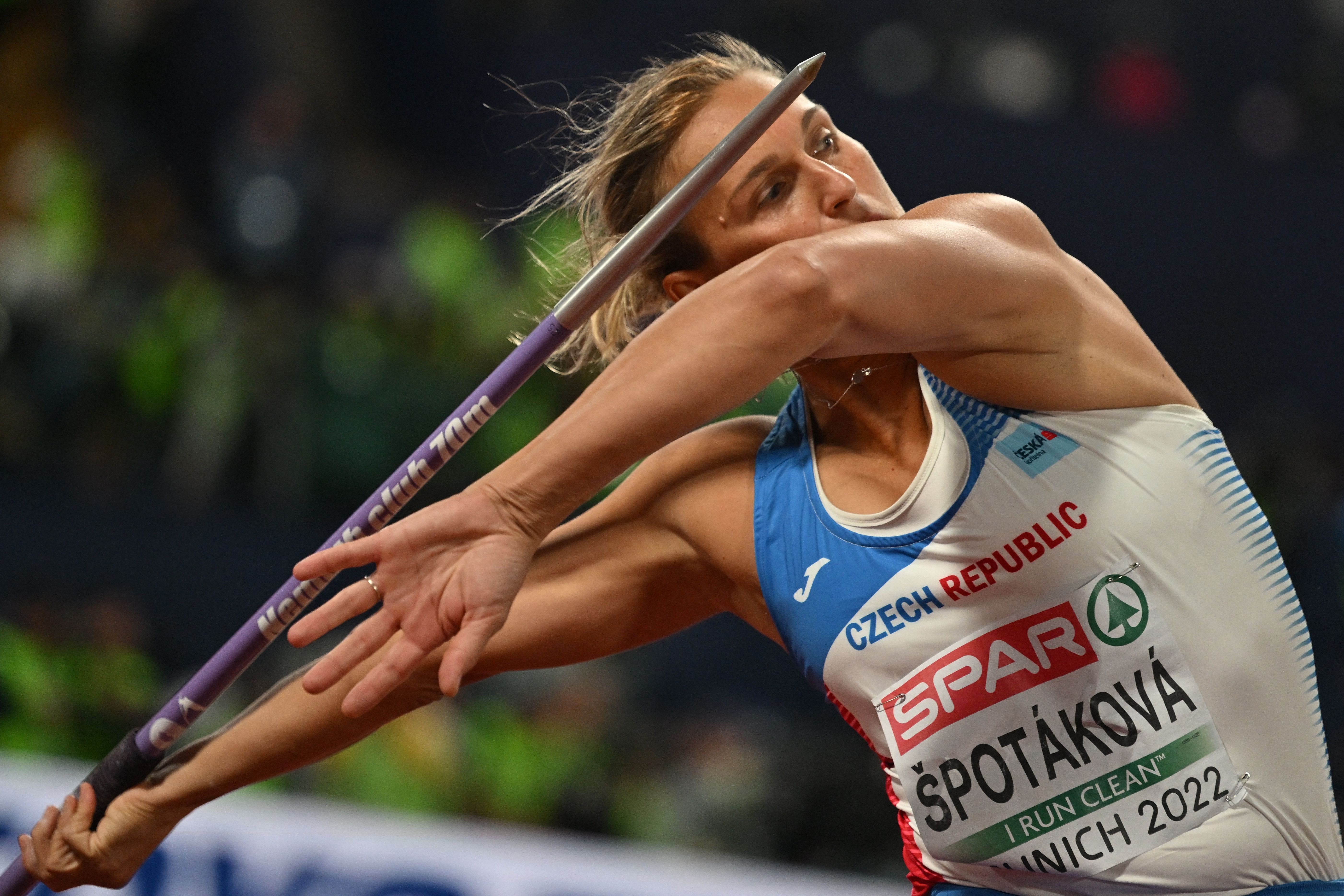 Barbora Spotakova at the 2022 European Championships