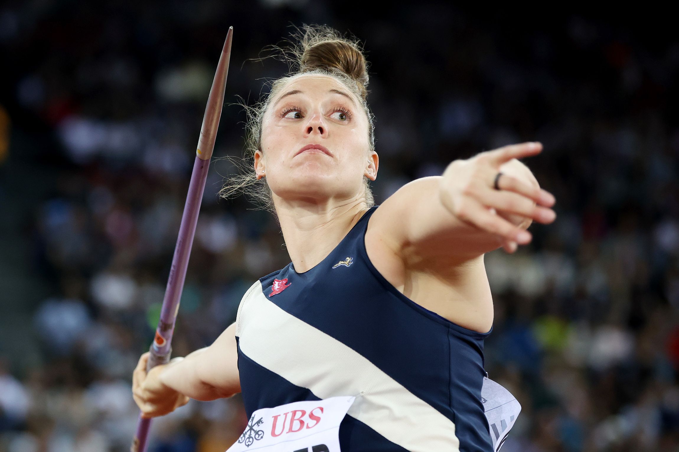 Kara Winger at the Wanda Diamond League Final in Zurich