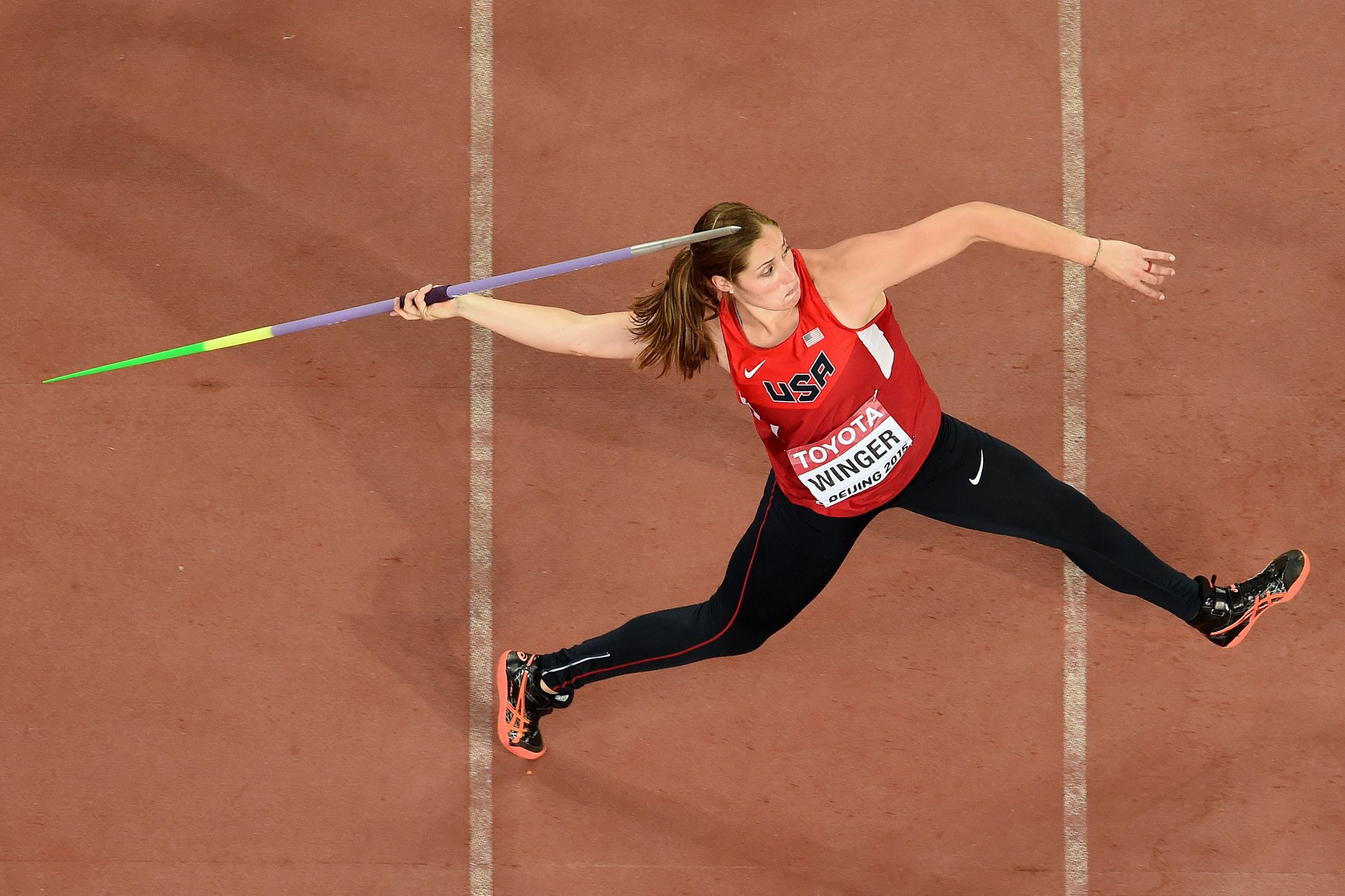 Kara Winger at the 2015 World Championships