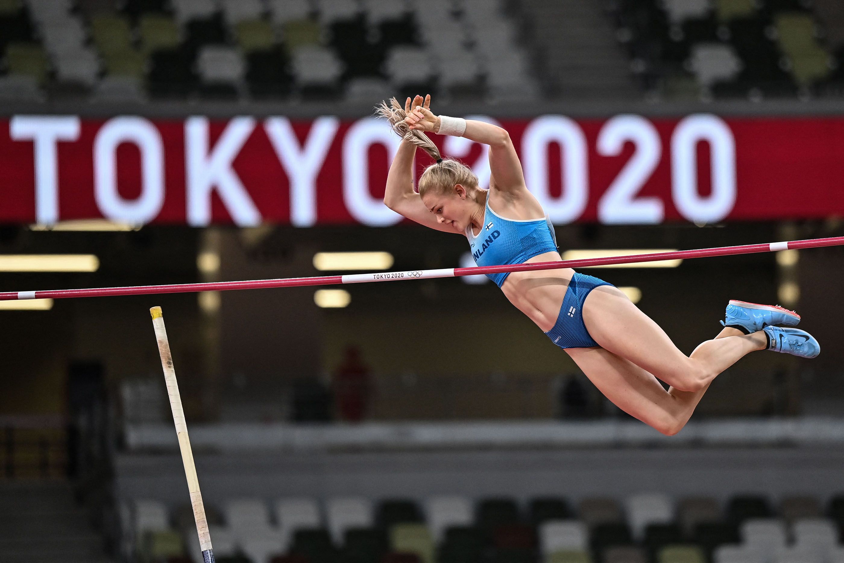 Wilma Murto competes at the Olympic Games in Tokyo