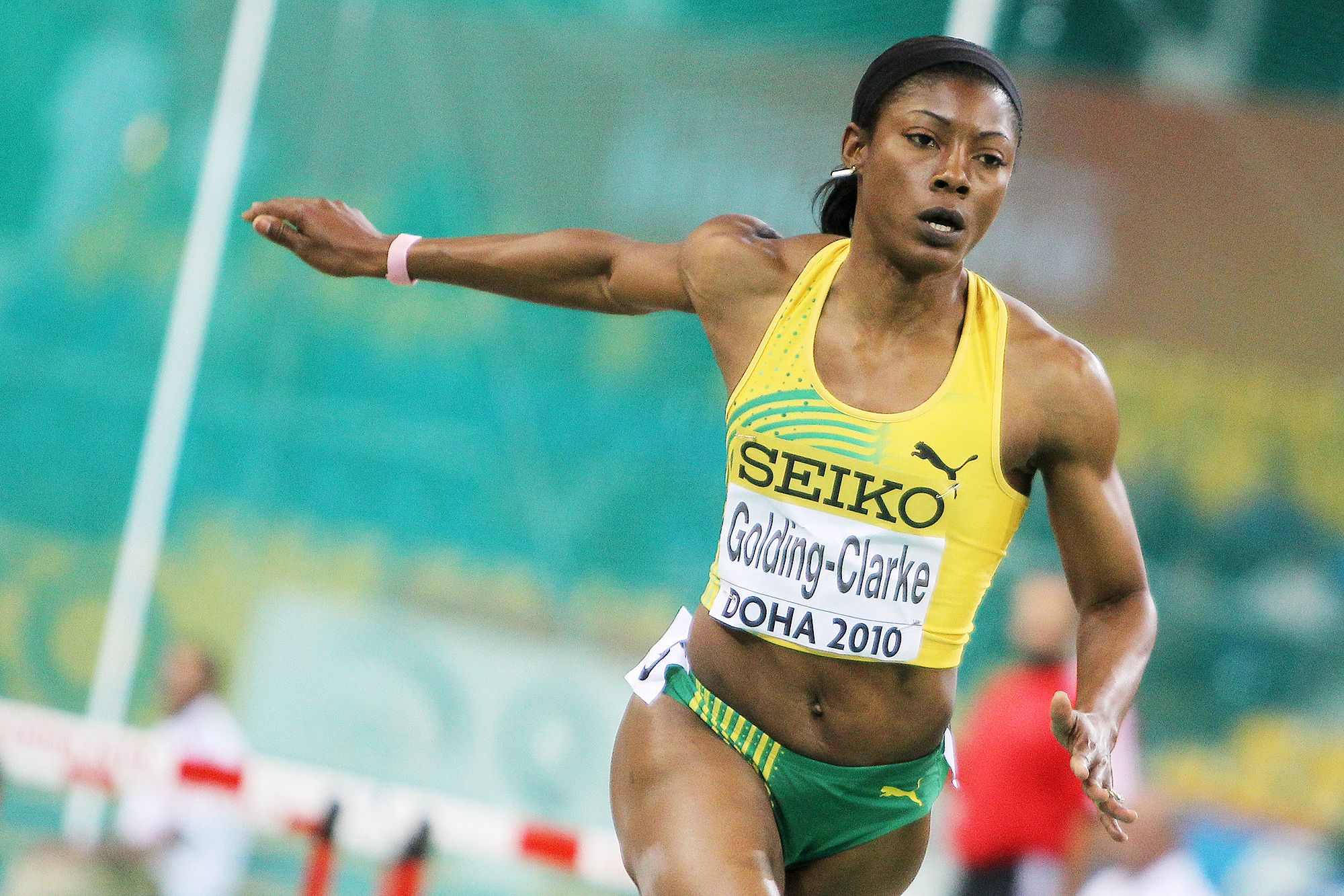 Jamaican sprint hurdler Lacena Golding-Clark