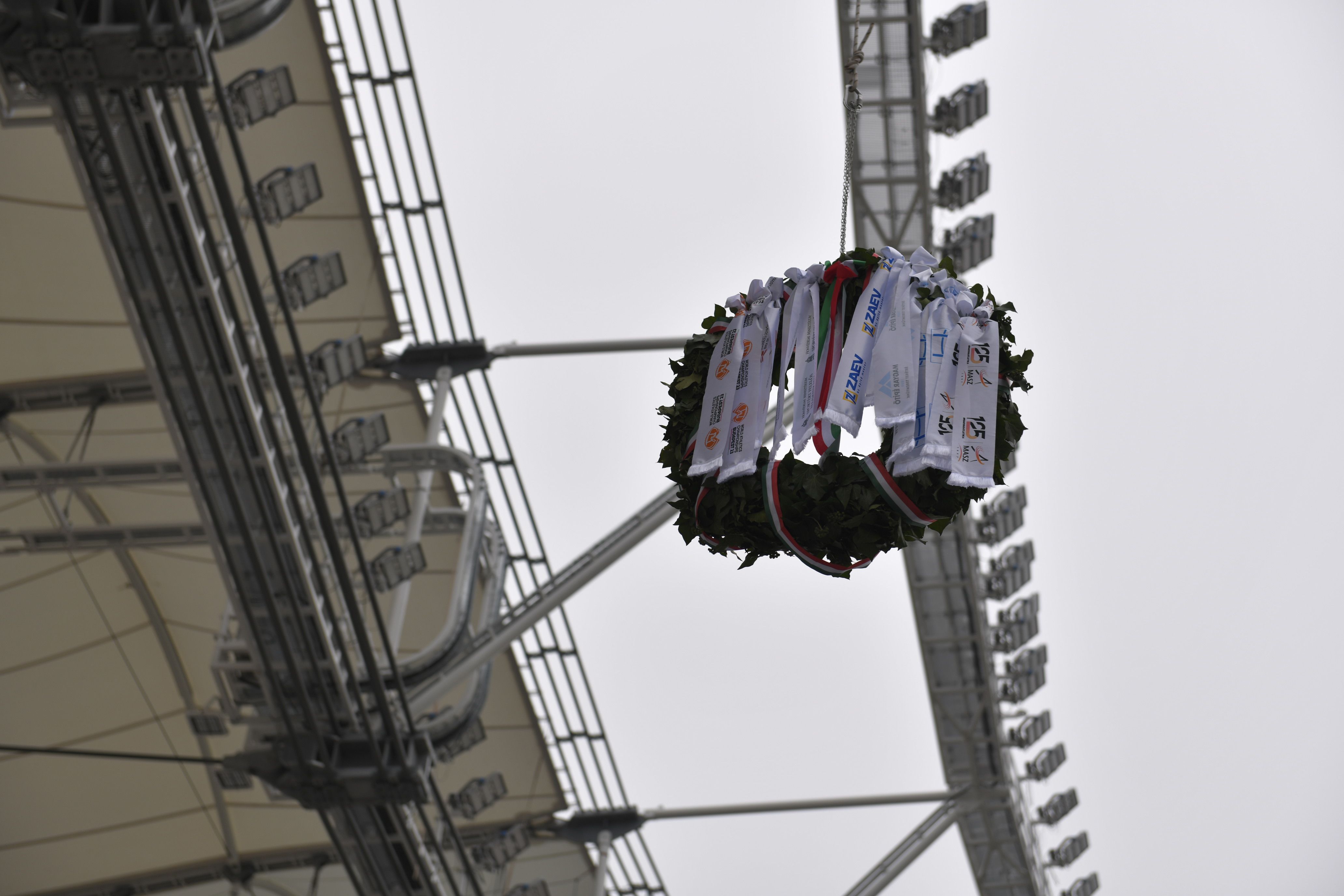 Topping-out ceremony at the new home of Hungarian athletics