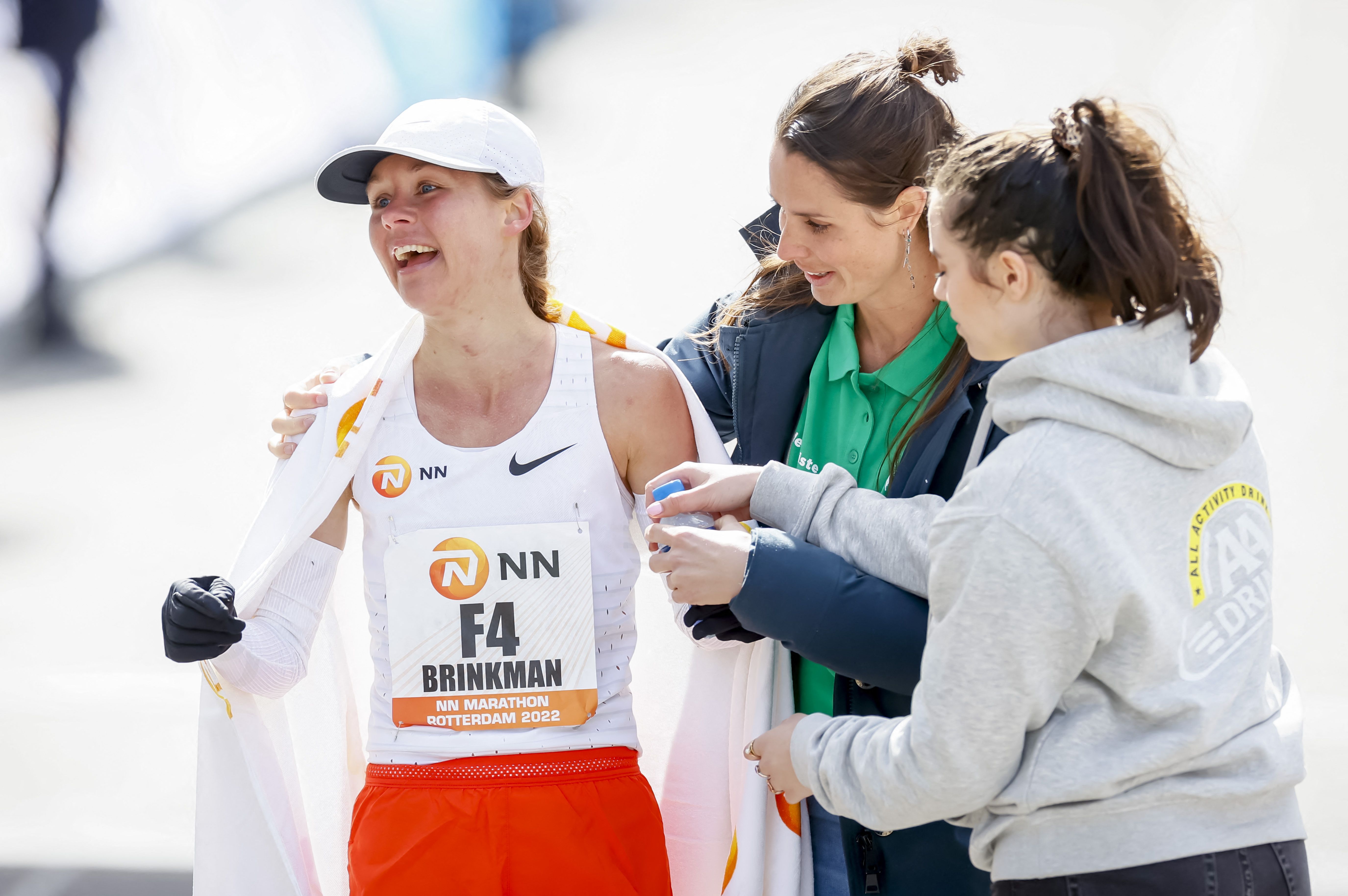 Nienke Brinkman at the Rotterdam Marathon