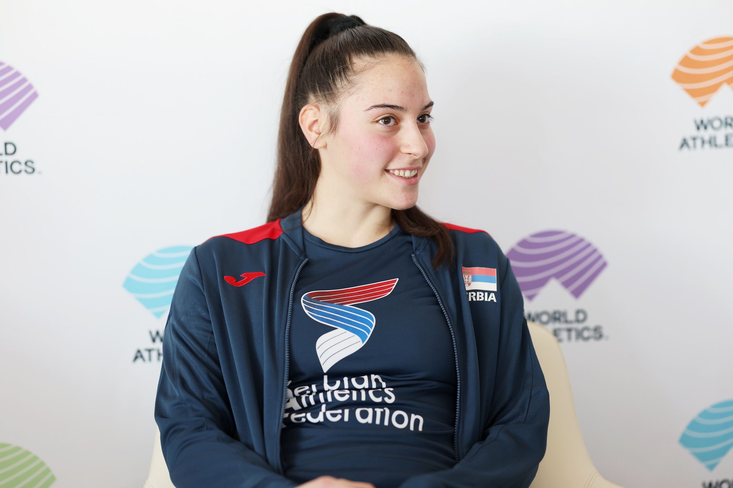 Serbian javelin thrower Adriana Vilagos