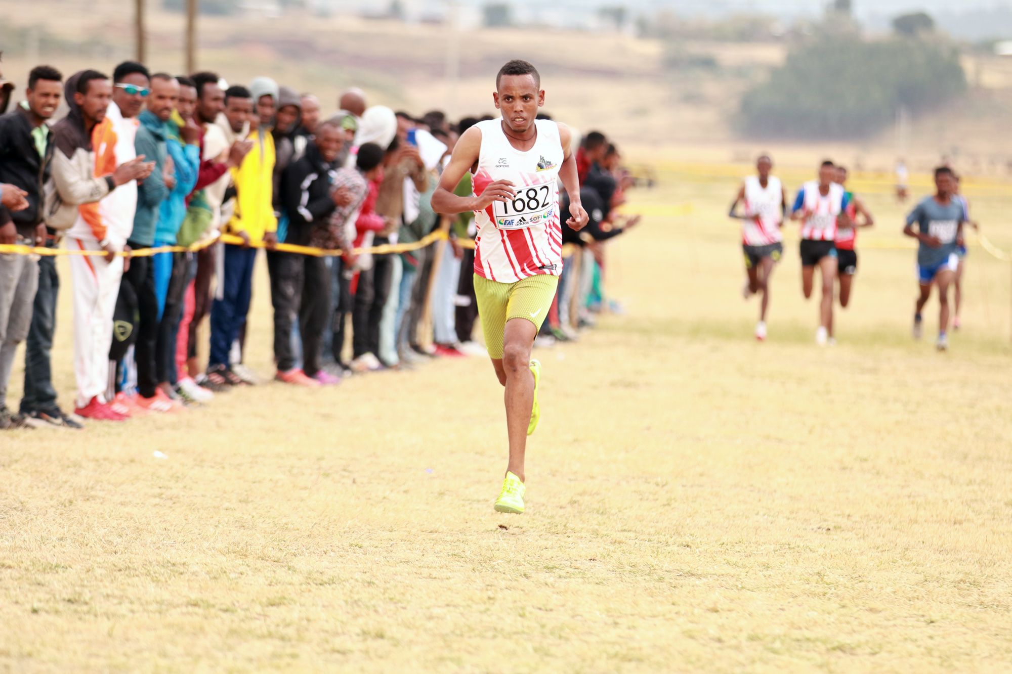 Berihu Aregawi in action at the Jan Meda Cross Country