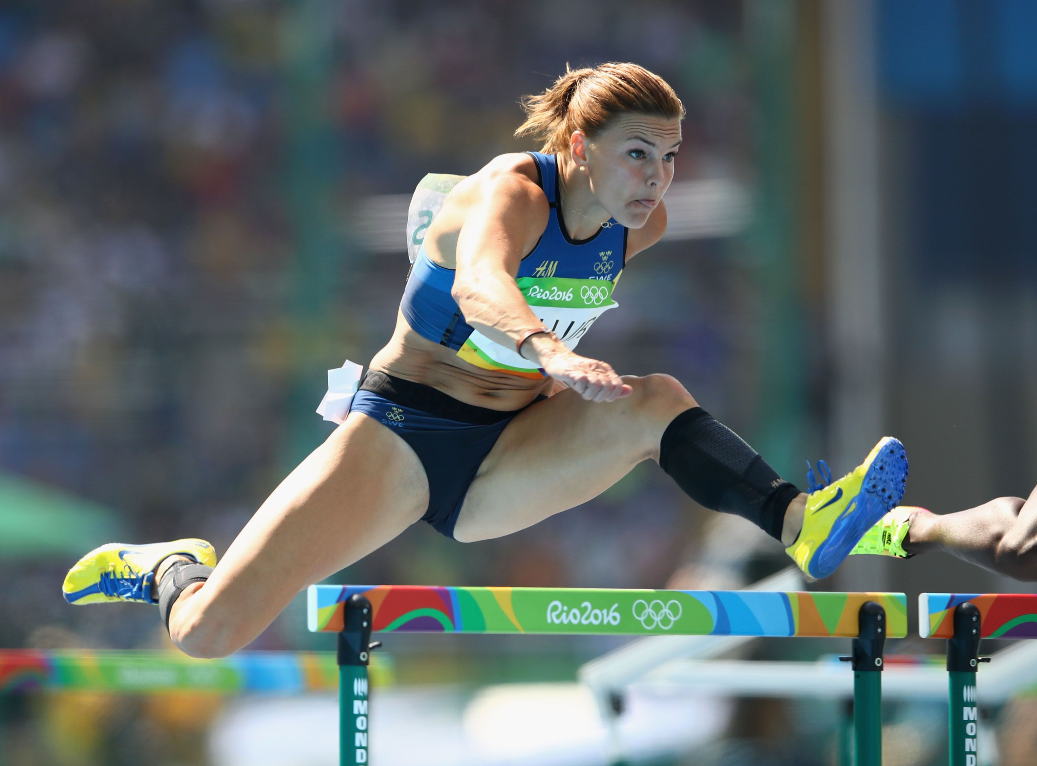 Susanna Kallur competes at the 2016 Olympics in Rio
