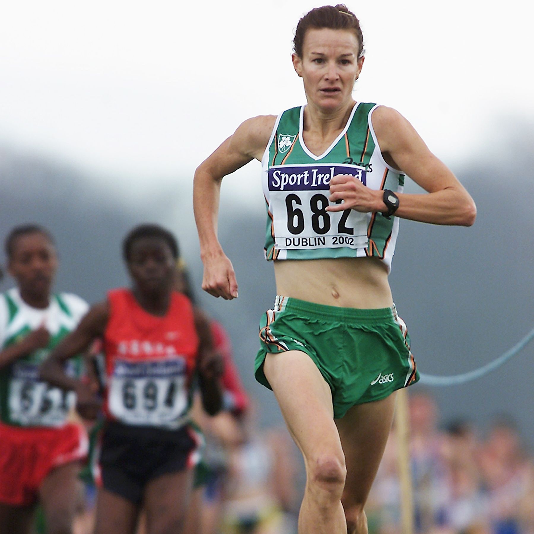 Sonia O'Sullivan at the 2002 World Cross Country Championships in Dublin