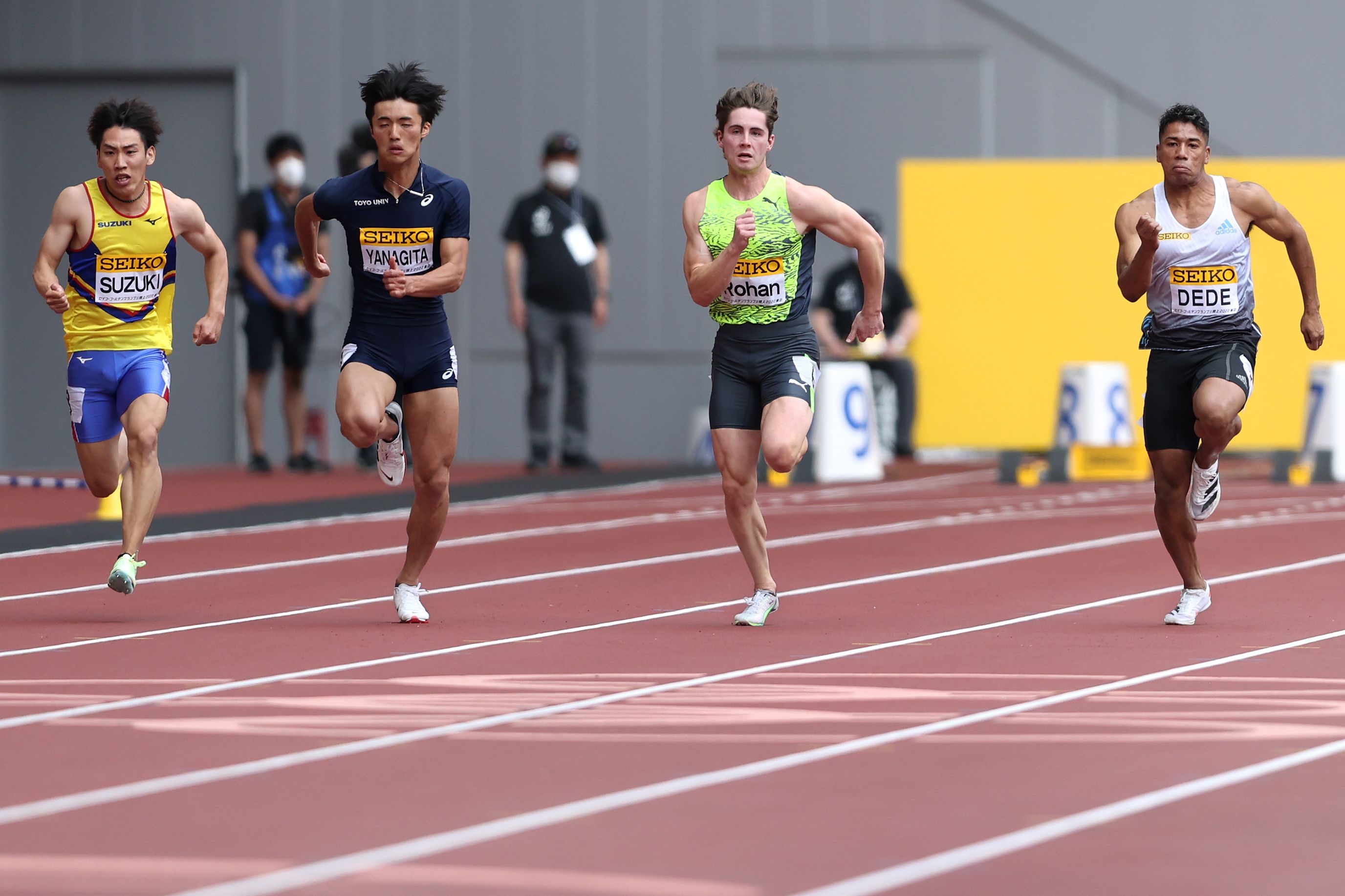 Rohan Browning competes at the Seiko Golden Grand Prix in Tokyo