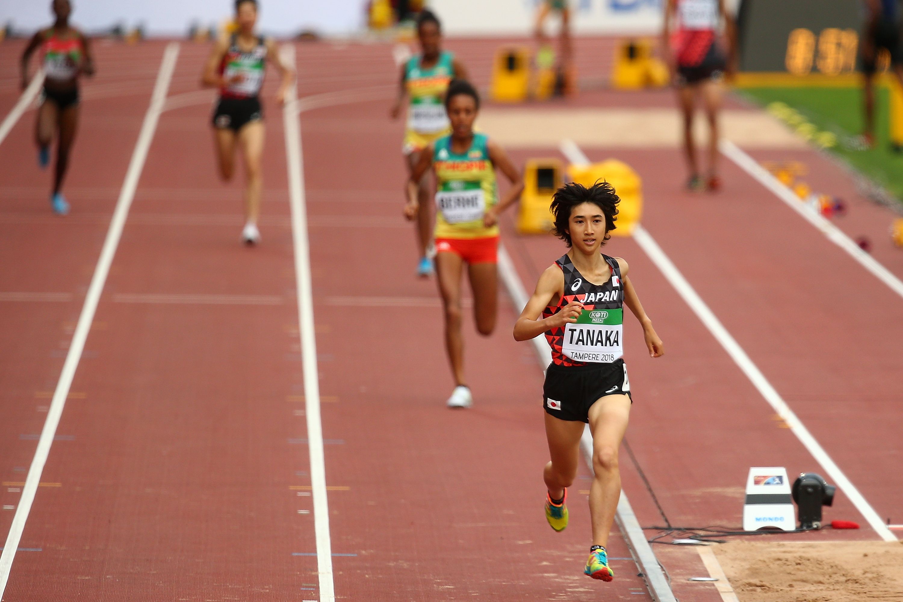 Nozomi Tanaka on her way to gold at the World U20 Championships in Tampere 2018