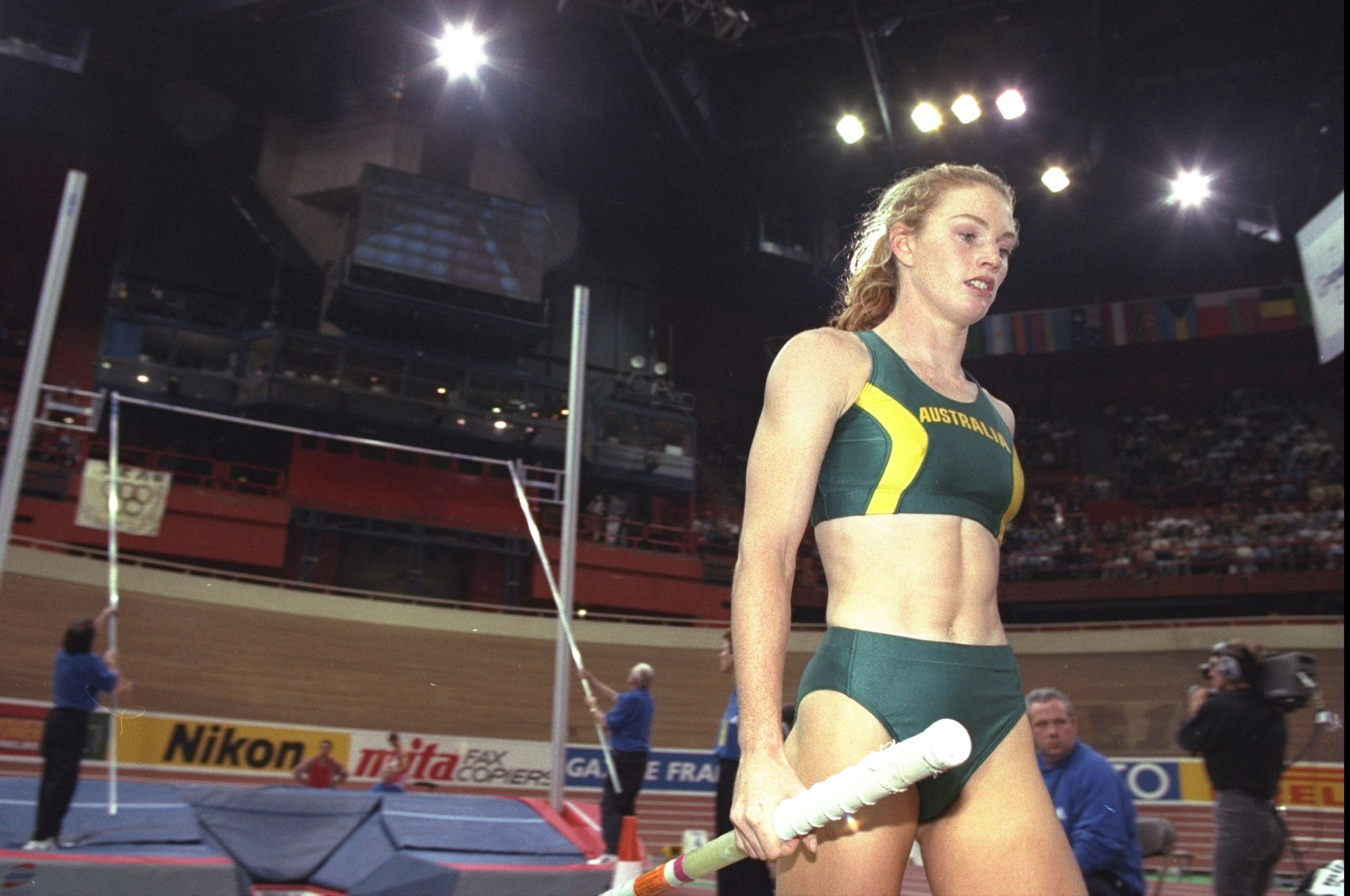 Emma George at the 1997 World Indoor Championships in Paris
