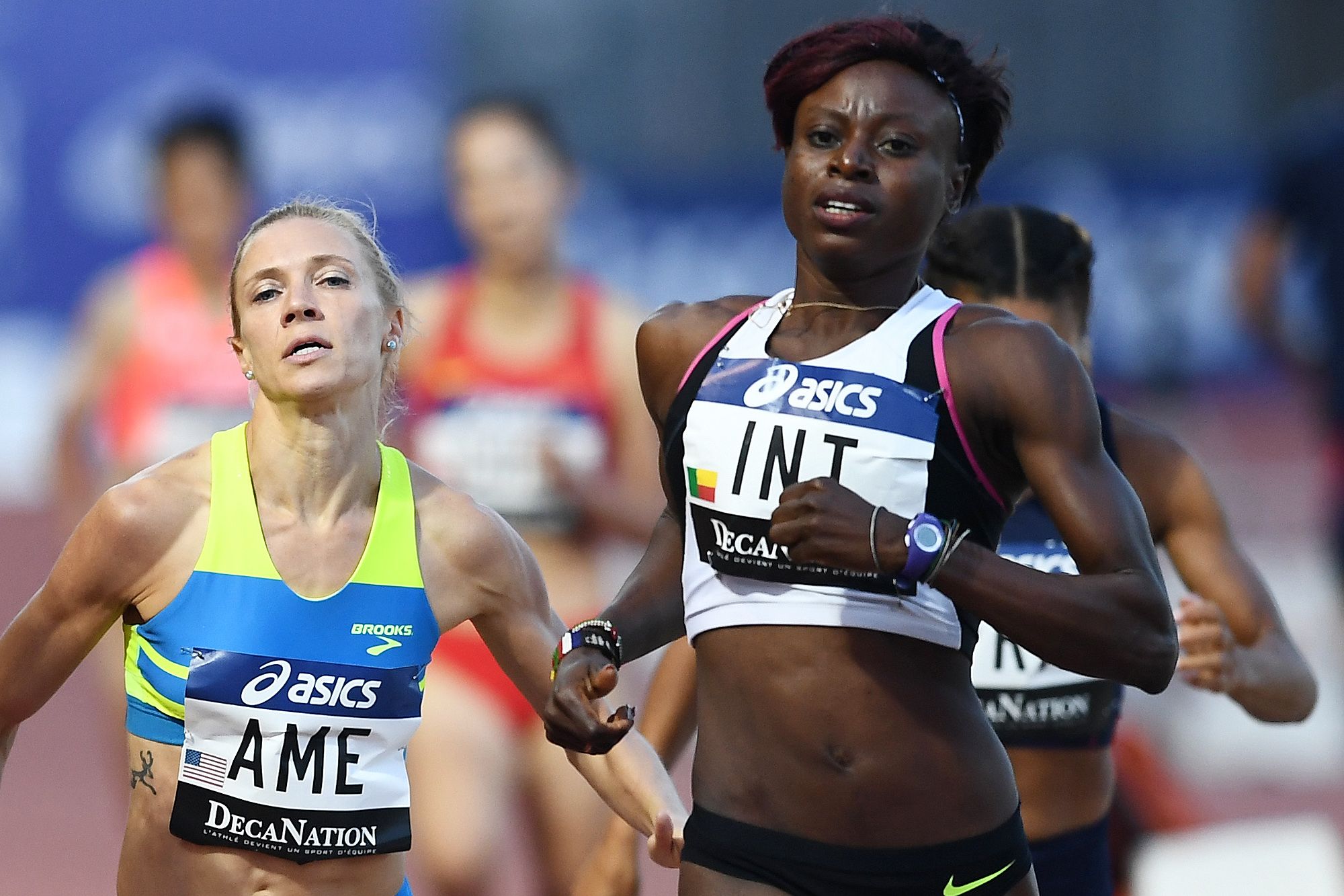 Noelie Yarigo in the 800m at Decanation